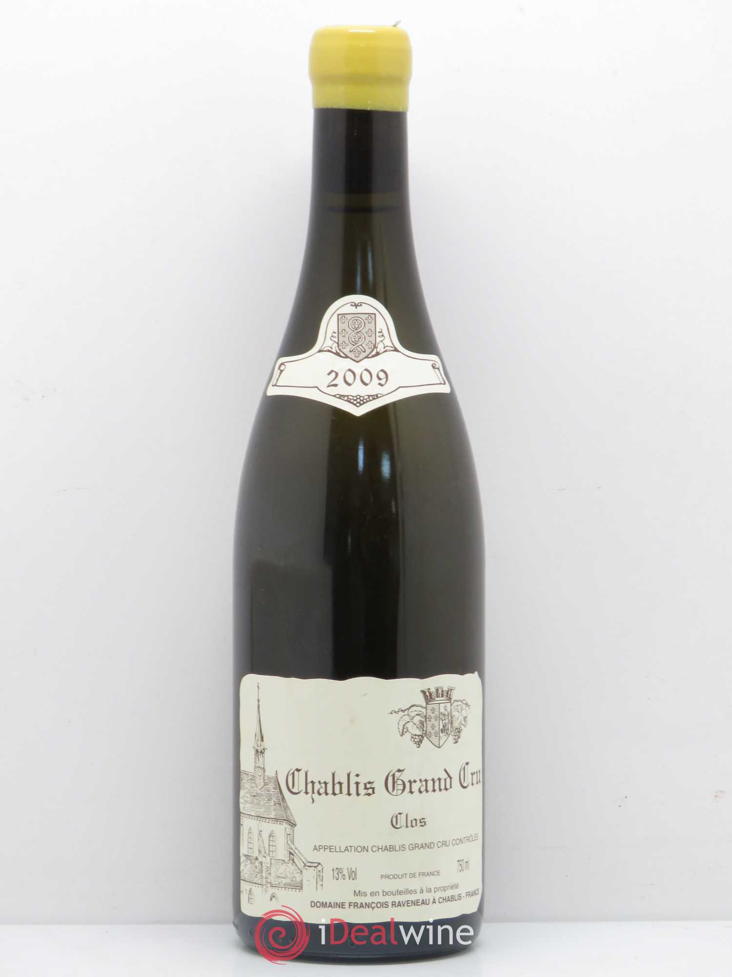 Chablis Grand Cru Clos Raveneau (Domaine) 2009 - Lot de 1 bouteille - 0