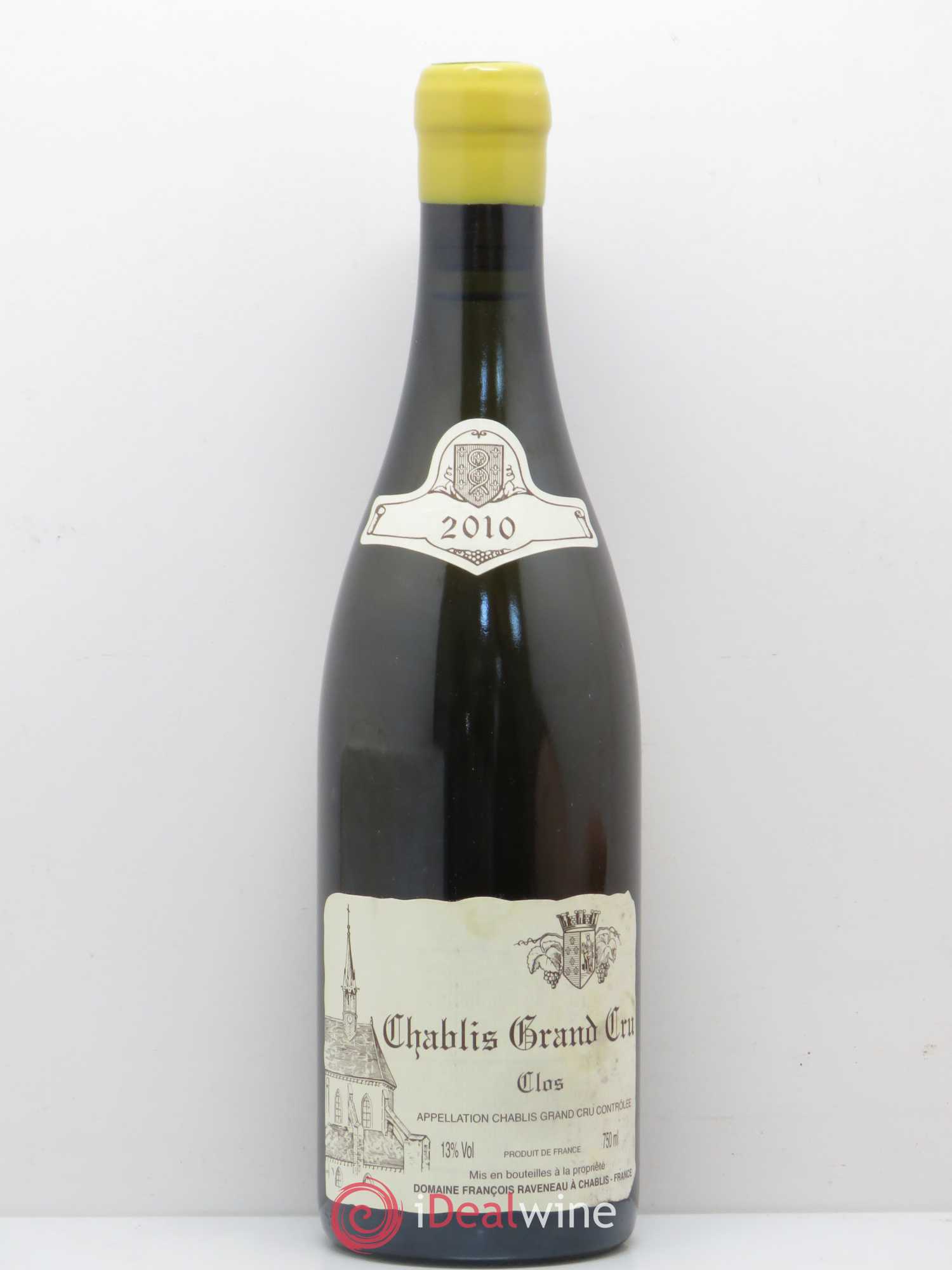 Chablis Grand Cru Clos Raveneau (Domaine) 2010 - Lot de 1 bouteille - 0