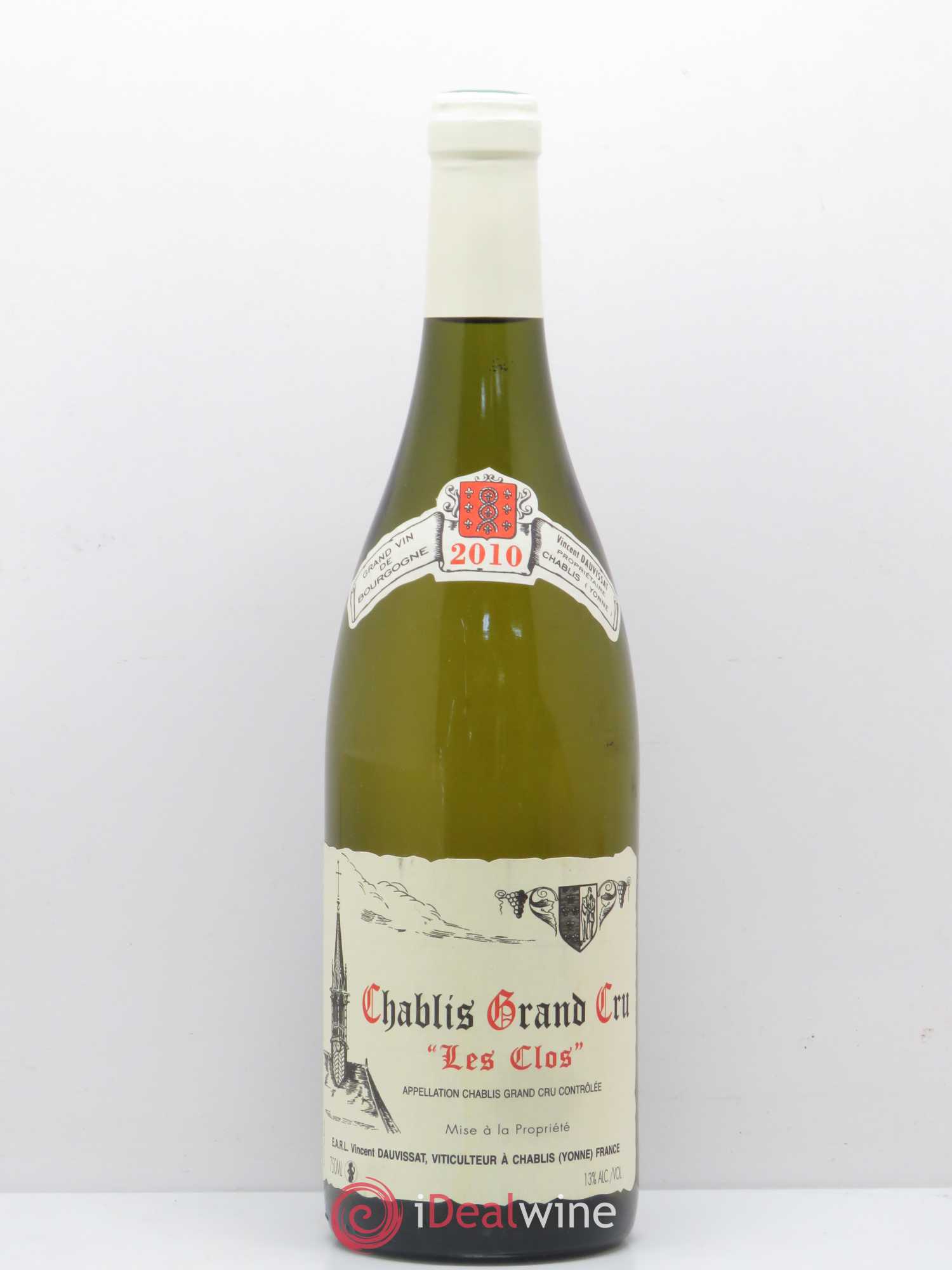 Chablis Grand Cru Les Clos Vincent Dauvissat (Domaine) 2010 - Lot de 1 bouteille - 0