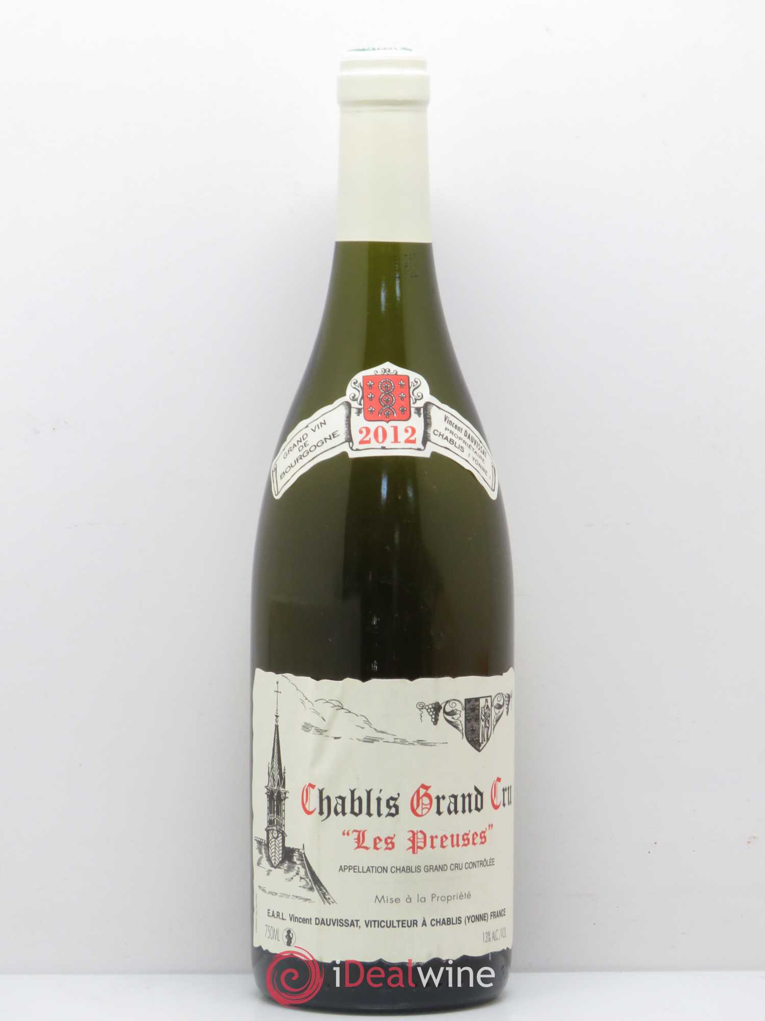 Chablis Grand Cru Les Preuses Vincent Dauvissat (Domaine) 2012 - Lot de 1 bouteille - 0