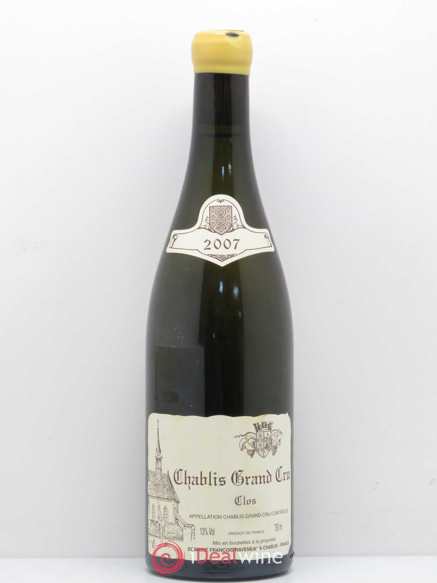 Chablis Grand Cru Clos Raveneau (Domaine) 2007 - Lot de 1 bouteille - 0