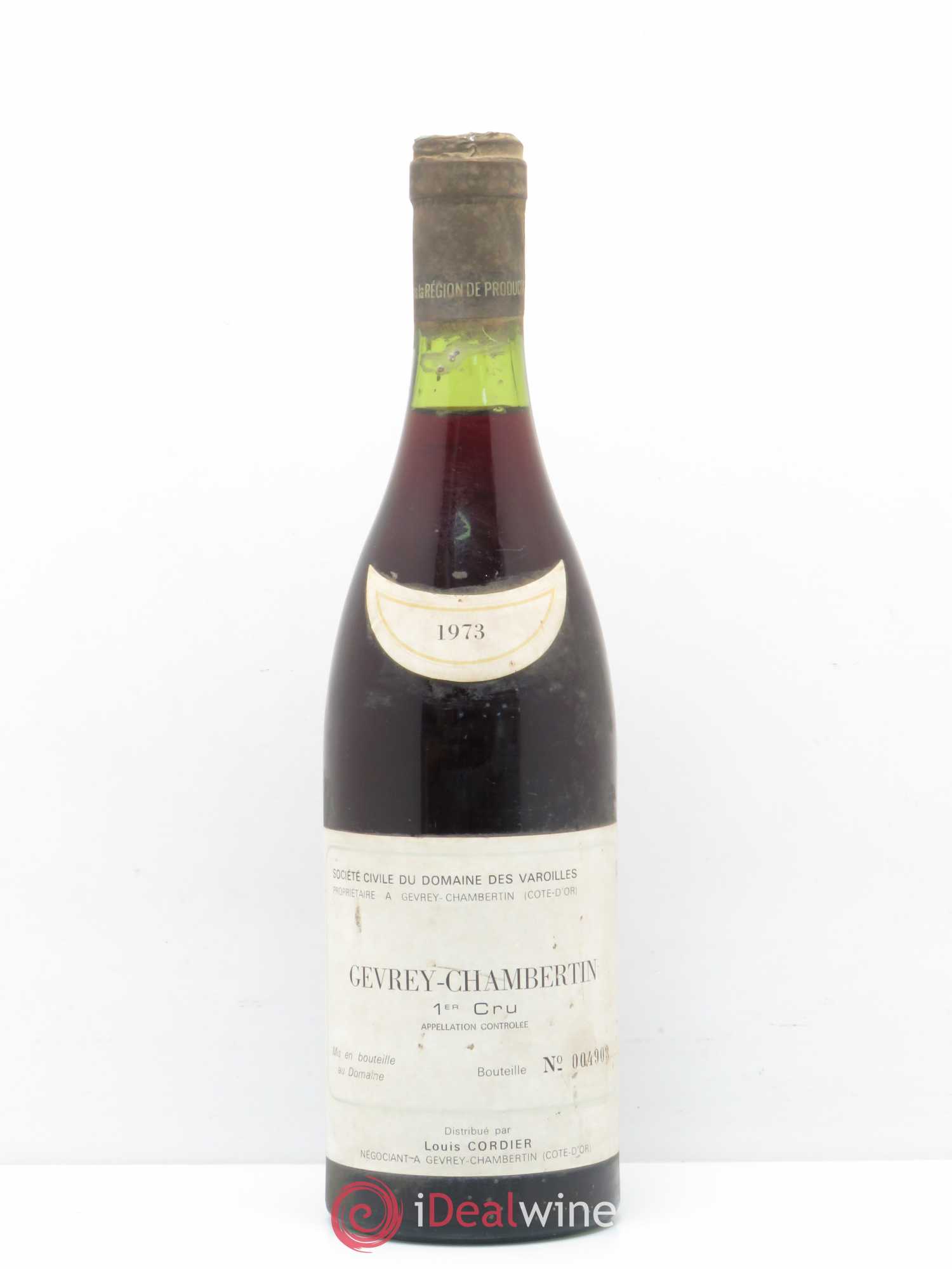Gevrey-Chambertin 1er Cru 1973 - Lot de 1 bouteille - 0