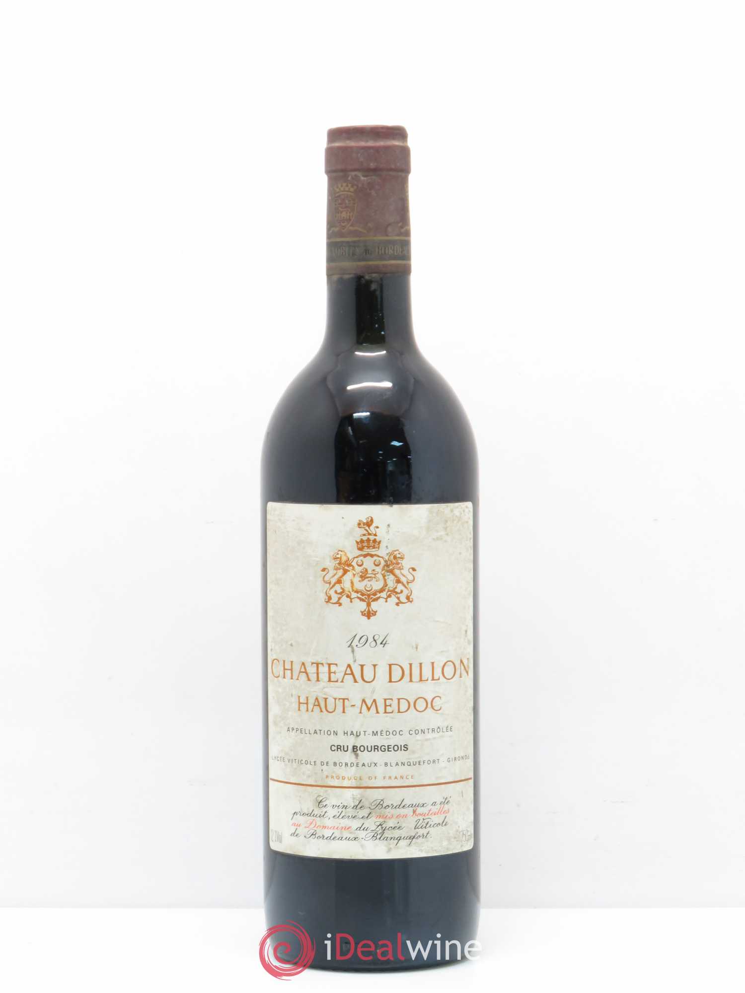 Château Dillon Cru Bourgeois (sans prix de réserve) 1984 - Lot de 1 bouteille - 0