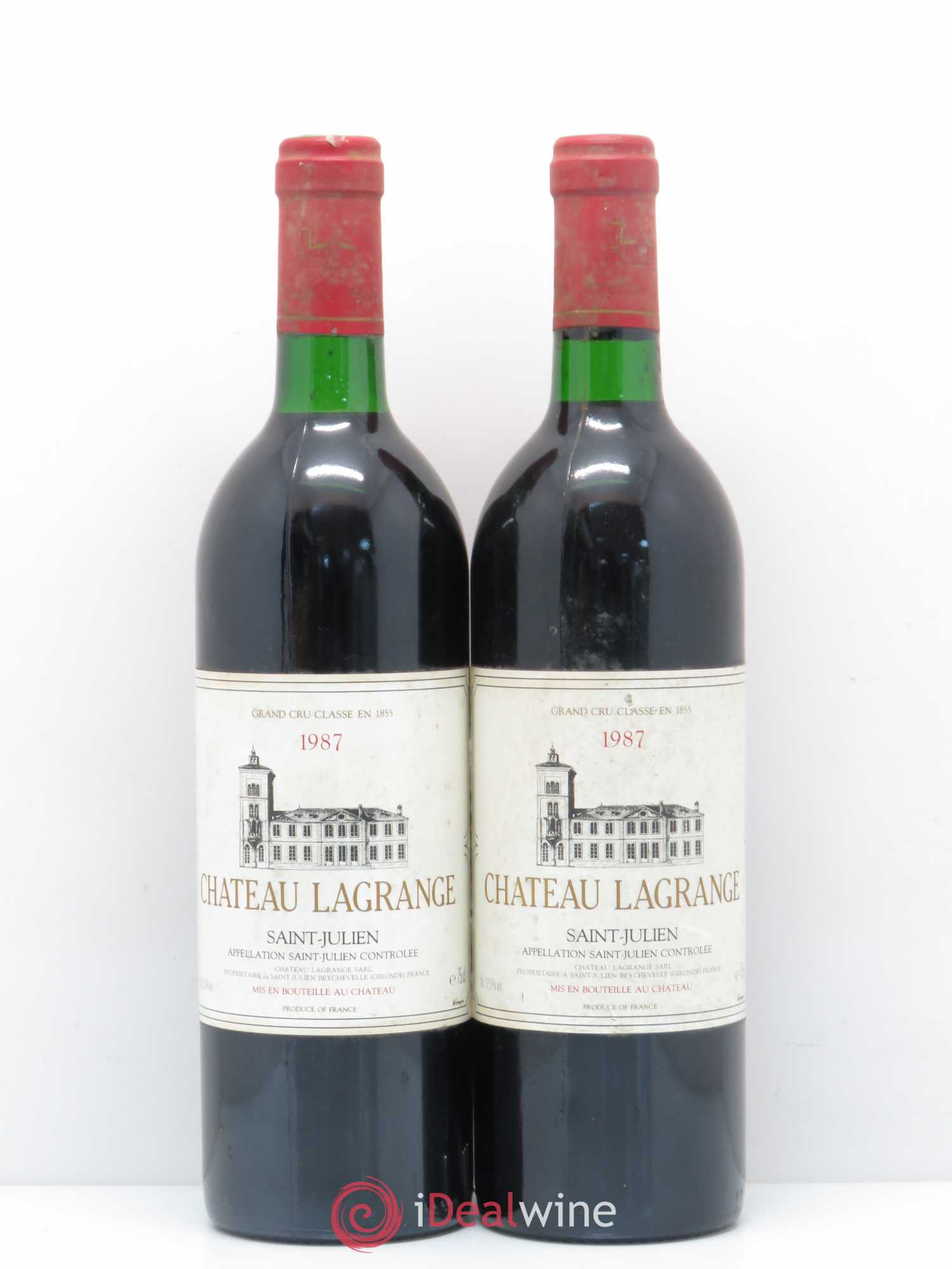 Château Lagrange 3ème Grand Cru Classé 1987 - Lot de 2 bouteilles - 0