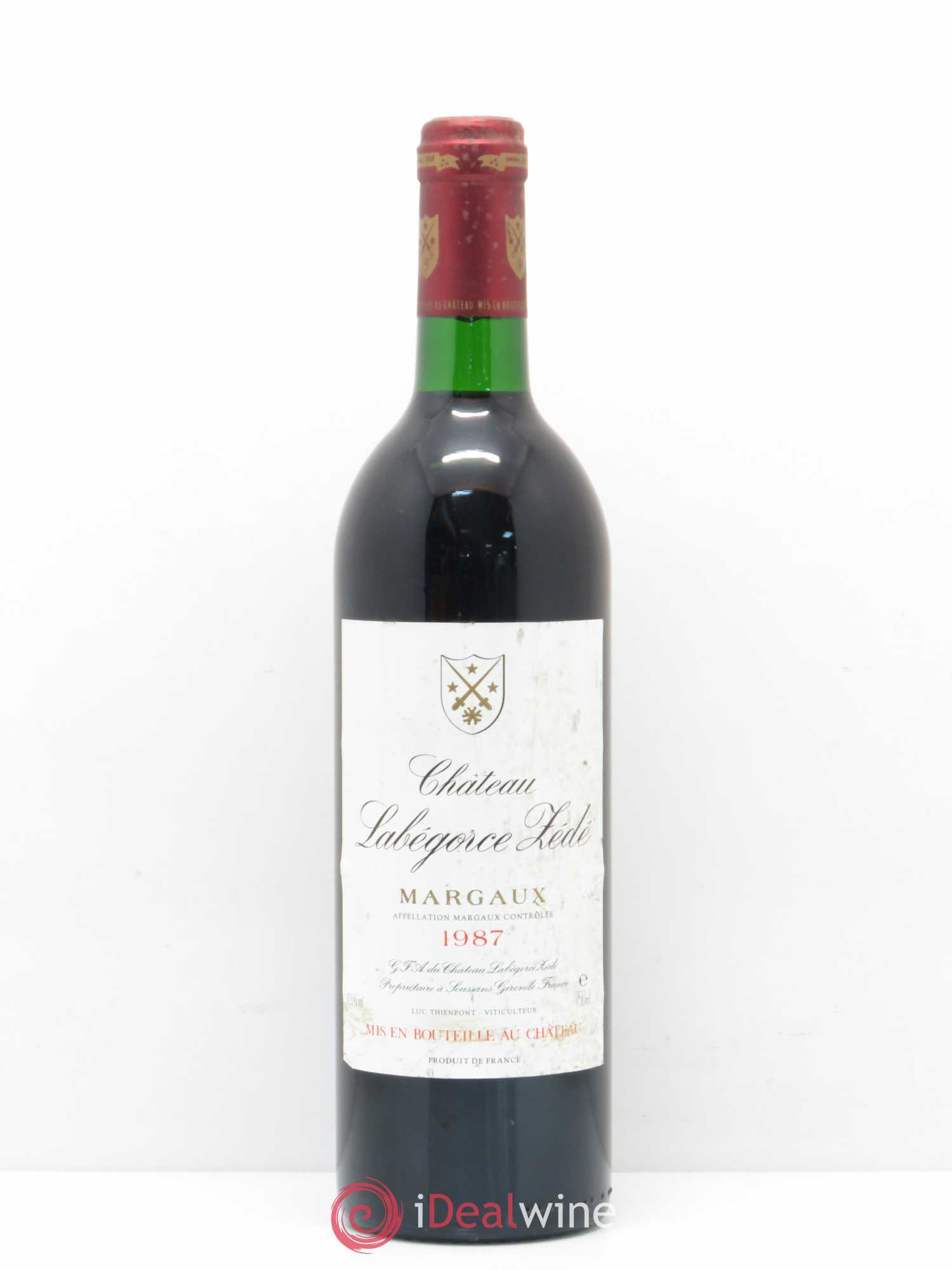 Château Labegorce Zédé Cru Bourgeois (sans prix de réserve) 1987 - Lot de 1 bouteille - 0