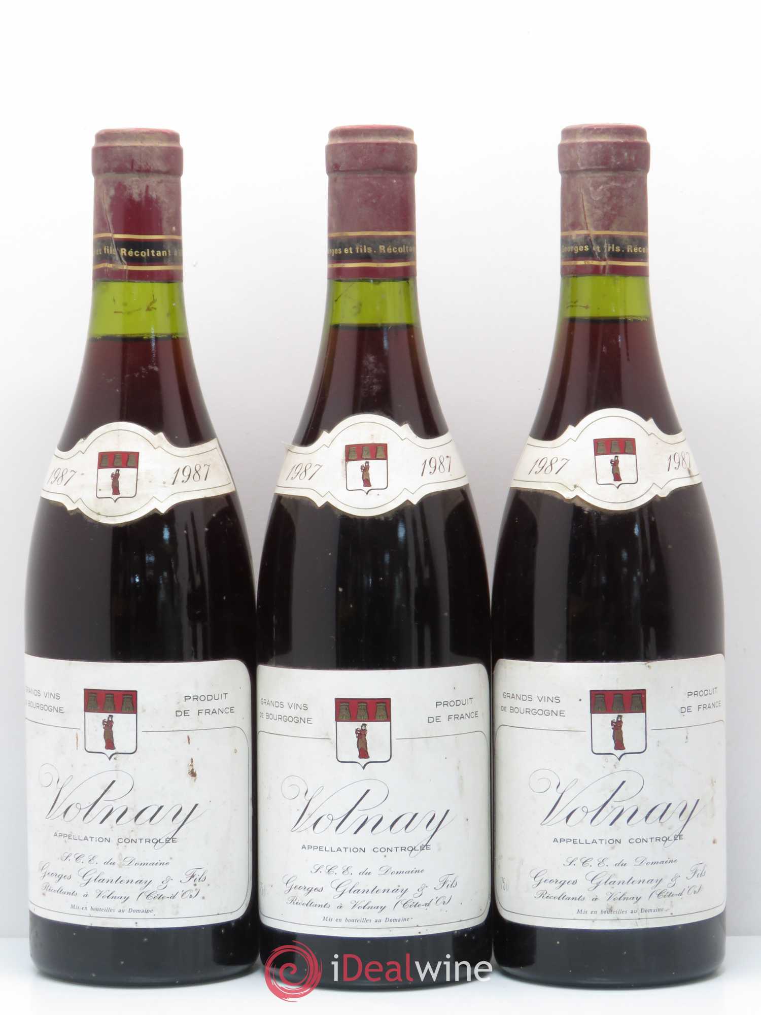 Volnay Domaine Georges Glantenay (sans prix de réserve) 1987 - Posten von 5 Flaschen - 1