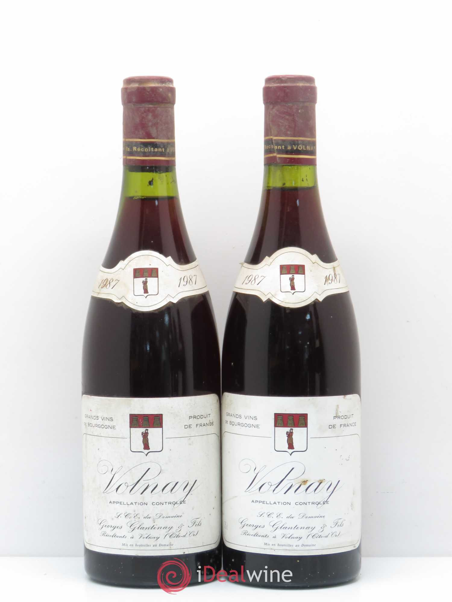 Volnay Domaine Georges Glantenay (sans prix de réserve) 1987 - Posten von 5 Flaschen - 2