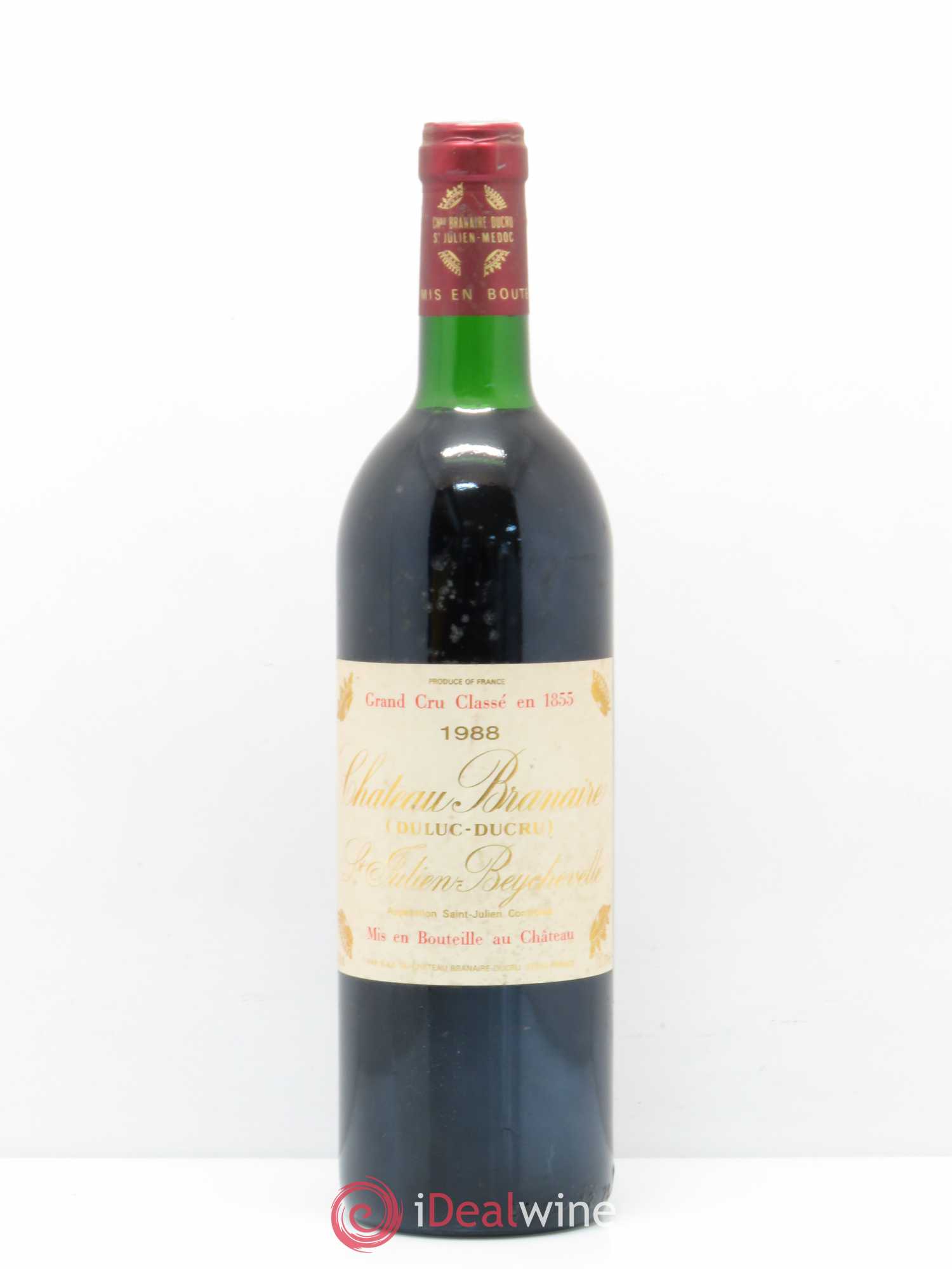Château Branaire Ducru 4ème Grand Cru Classé 1988 - Lot de 1 bouteille - 0