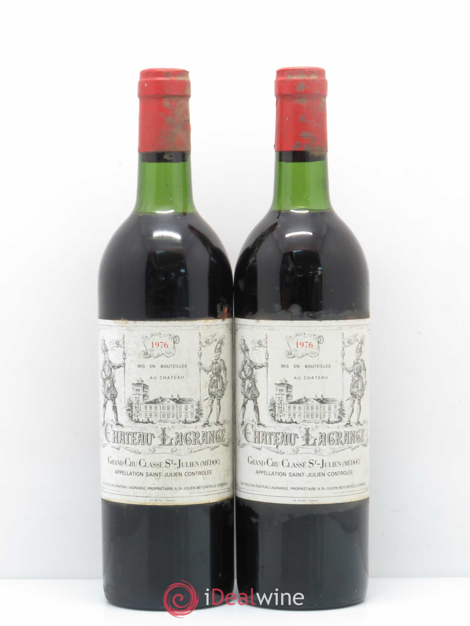 Château Lagrange 3ème Grand Cru Classé 1976 - Lot de 2 bouteilles - 0