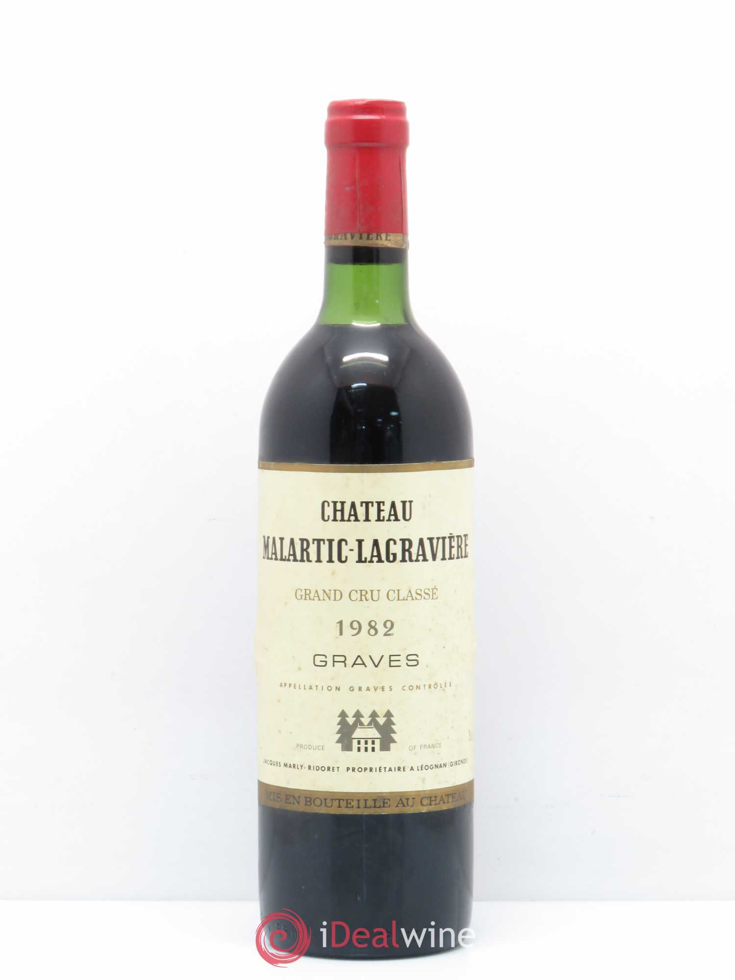 Château Malartic-Lagravière Cru Classé de Graves 1982 - Lot de 1 bouteille - 0