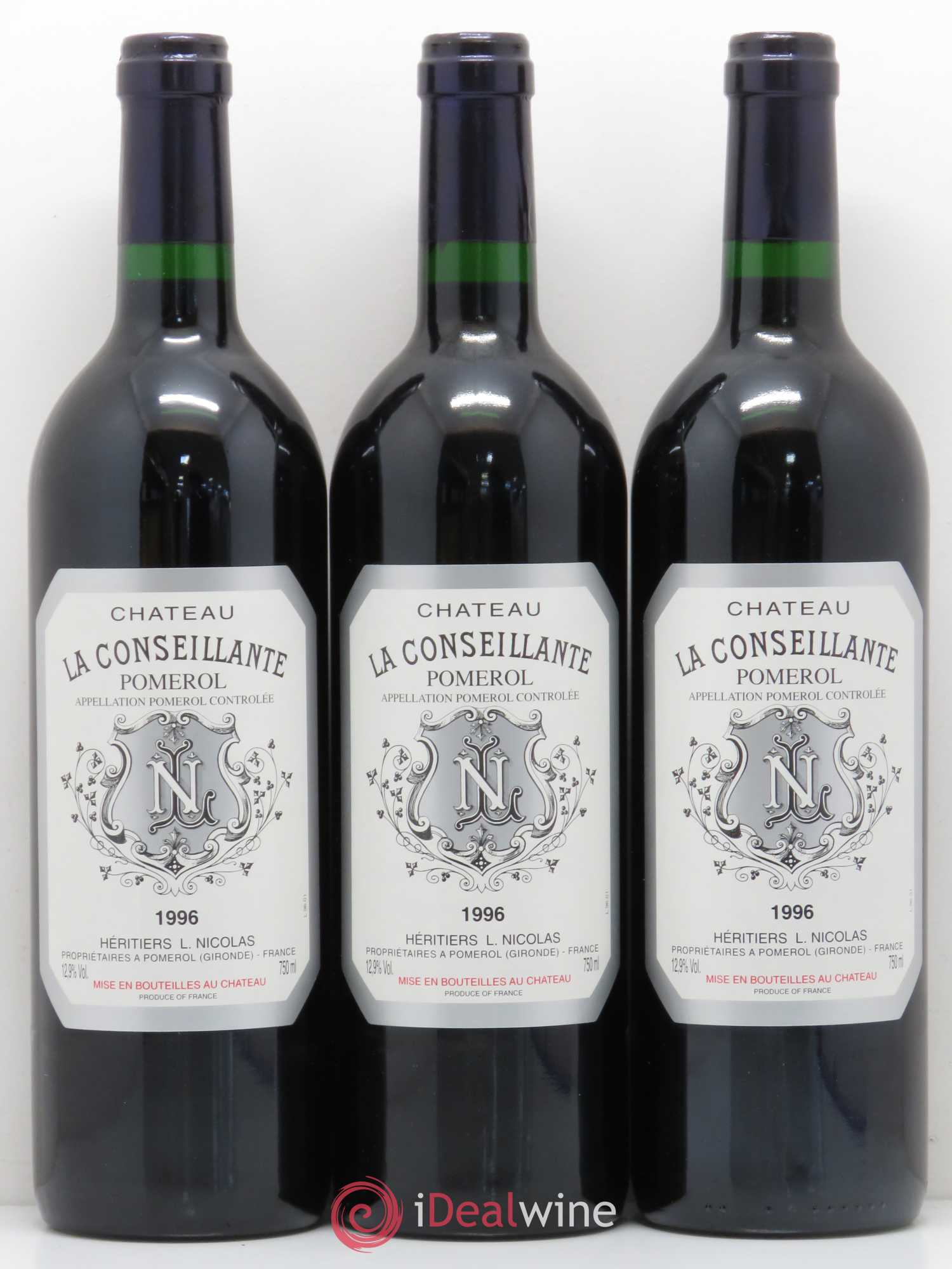 Château la Conseillante 1996 - Lot de 3 bouteilles - 0