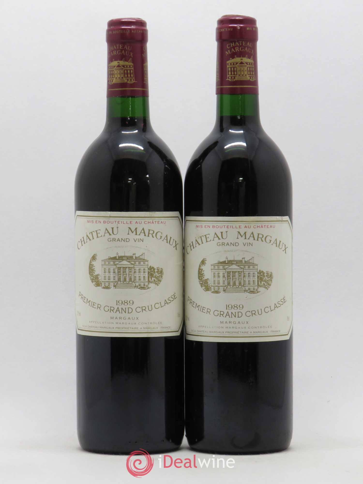 Château Margaux 1er Grand Cru Classé 1989 - Lot de 2 bouteilles - 0