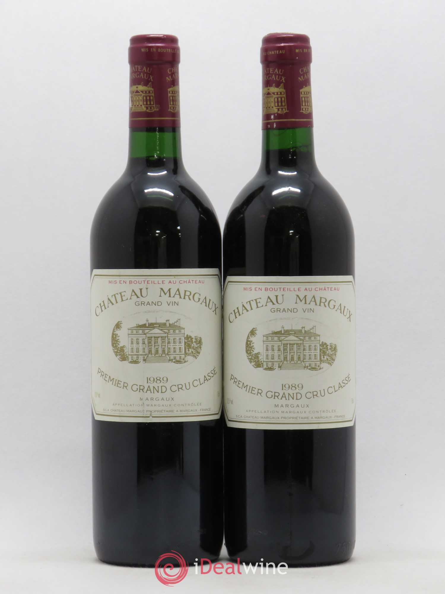 Château Margaux 1er Grand Cru Classé 1989 - Lot de 2 bouteilles - 0