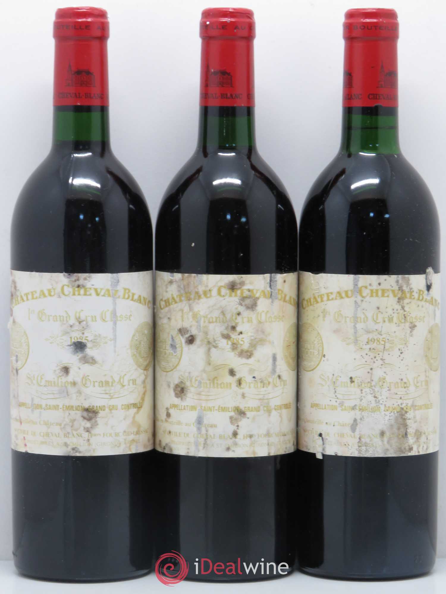 Château Cheval Blanc 1er Grand Cru Classé A 1985 - Lot de 3 bouteilles - 0
