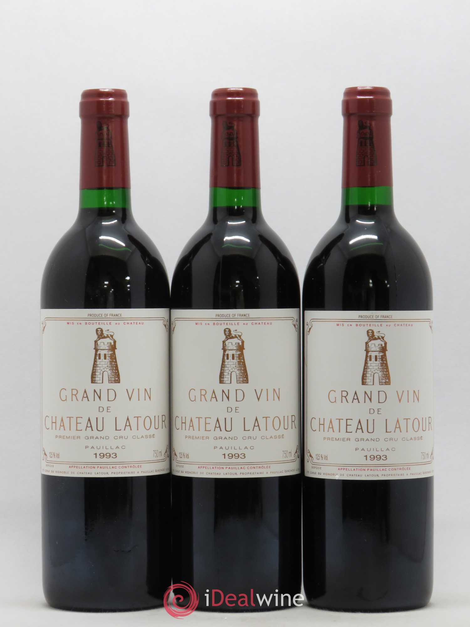 Château Latour 1er Grand Cru Classé 1993 - Lot de 6 bouteilles - 1