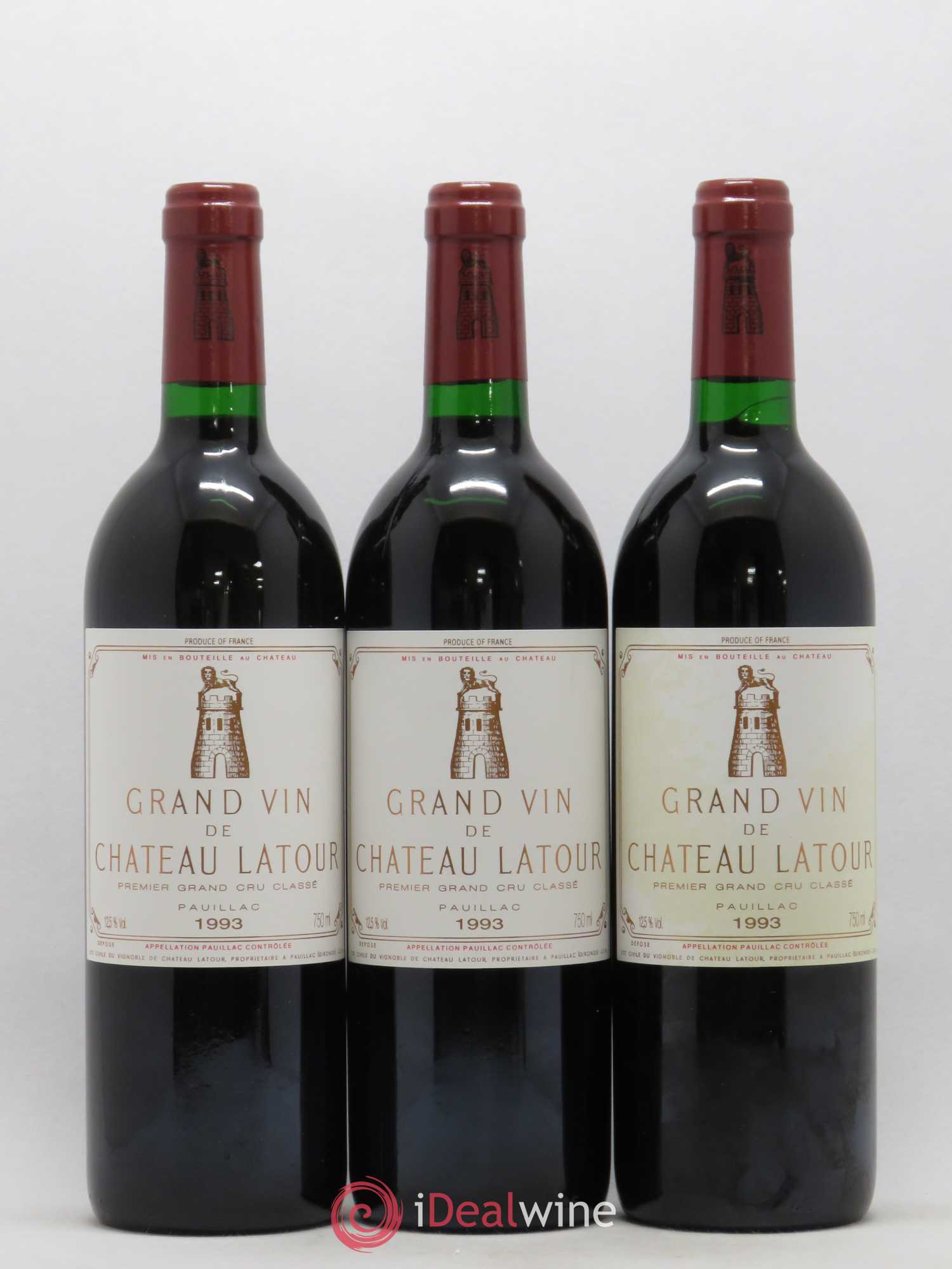 Château Latour 1er Grand Cru Classé 1993 - Lot de 6 bouteilles - 3