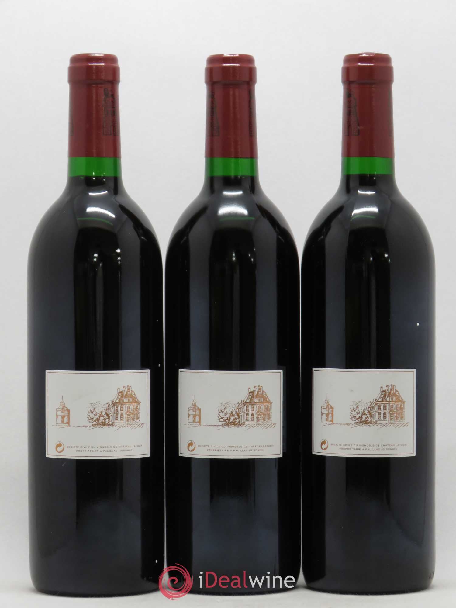 Château Latour 1er Grand Cru Classé 1993 - Lot de 3 bouteilles - 1