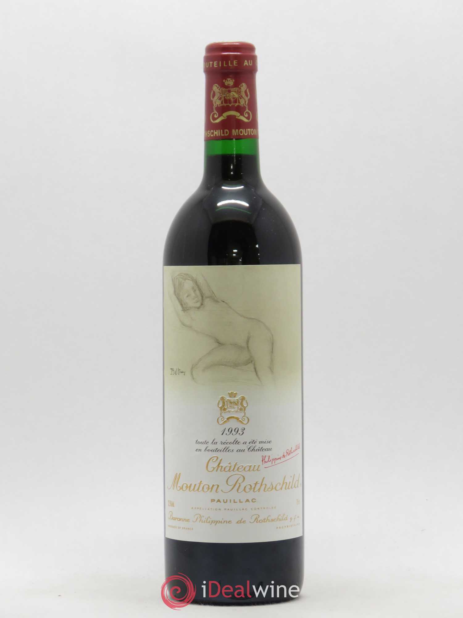 Château Mouton Rothschild 1er Grand Cru Classé 1993 - Lot de 1 bouteille - 0