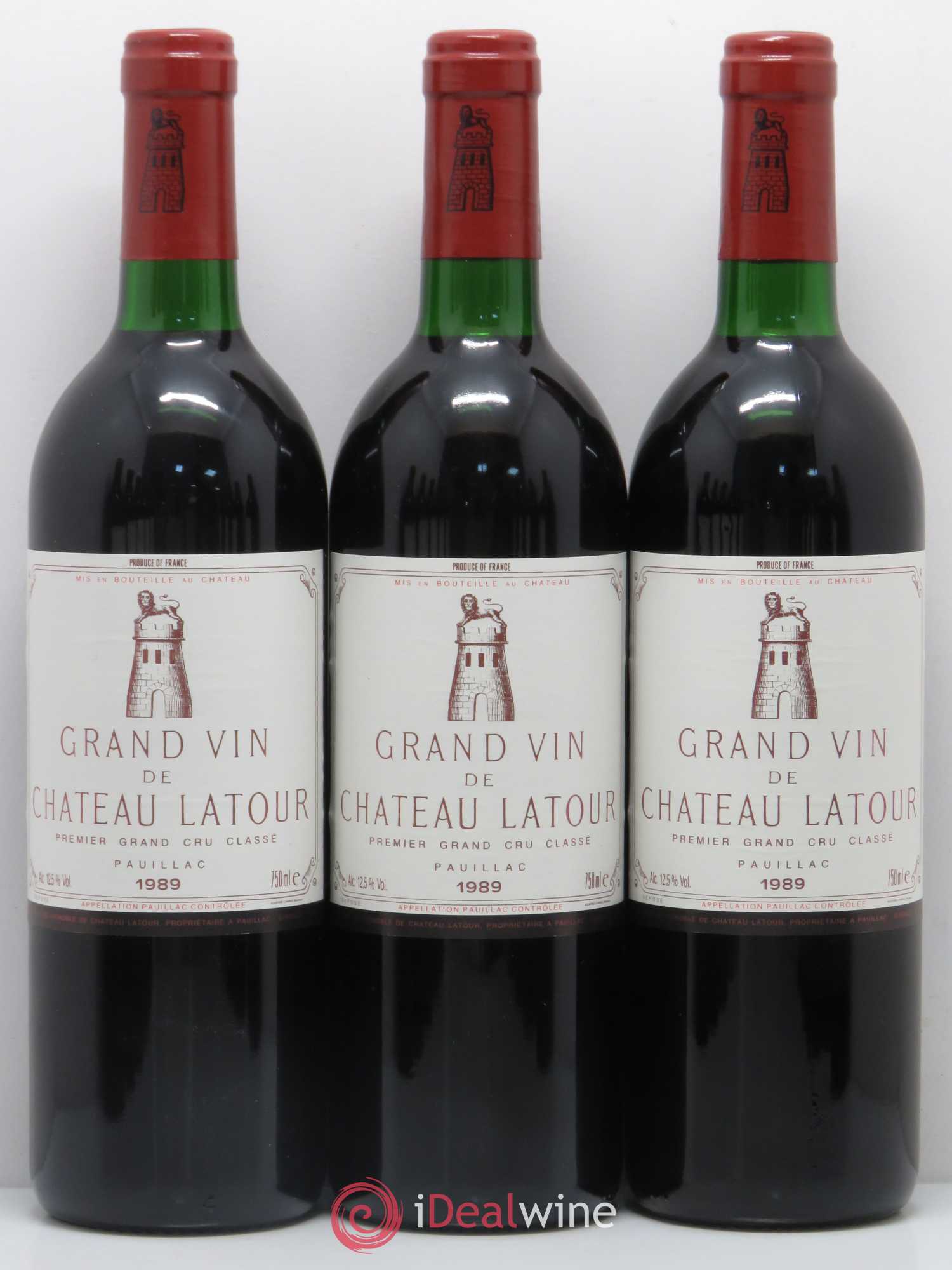 Château Latour 1er Grand Cru Classé 1989 - Lot de 12 bouteilles - 1