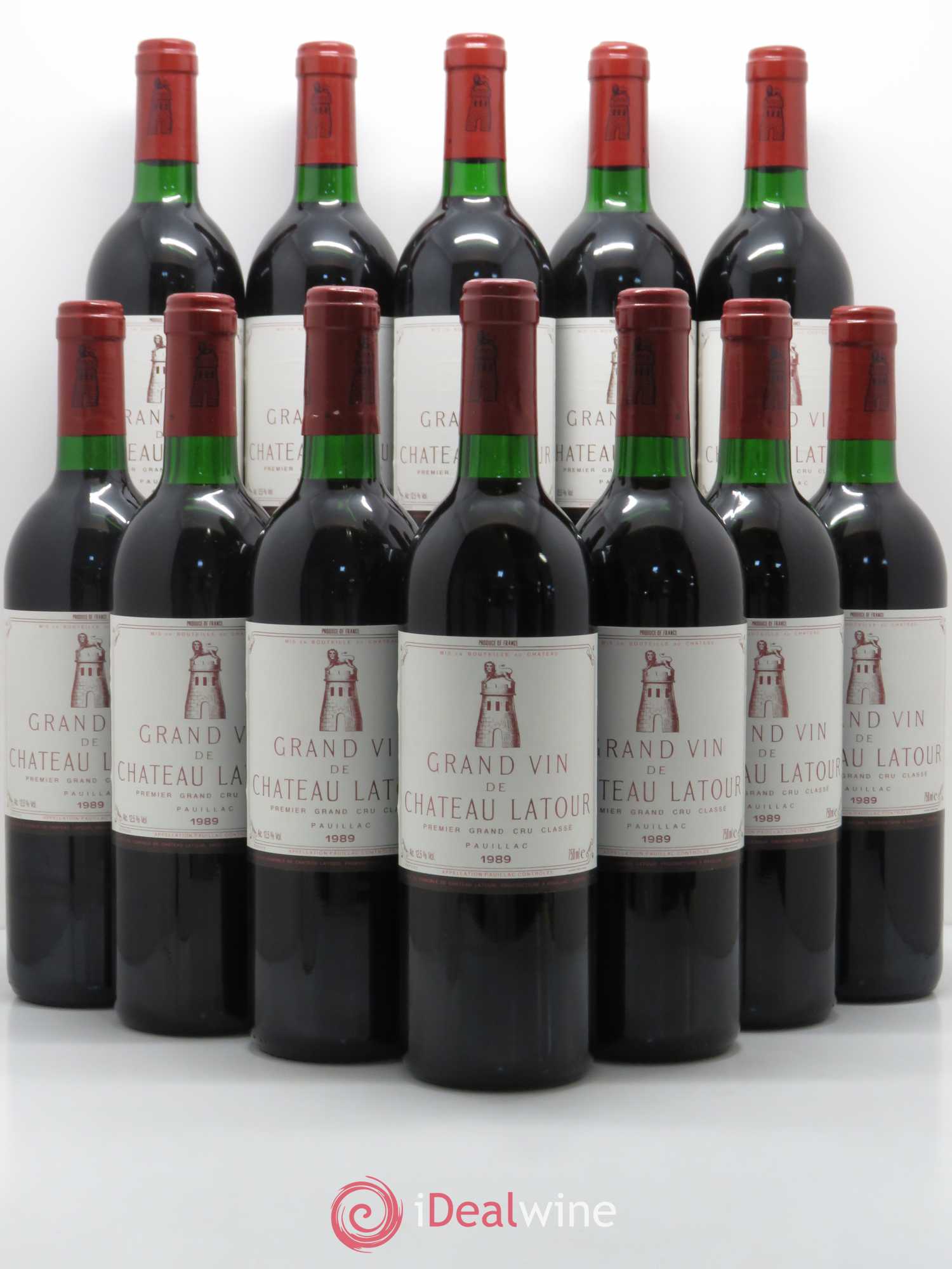 Château Latour 1er Grand Cru Classé 1989 - Lot de 12 bouteilles - 0