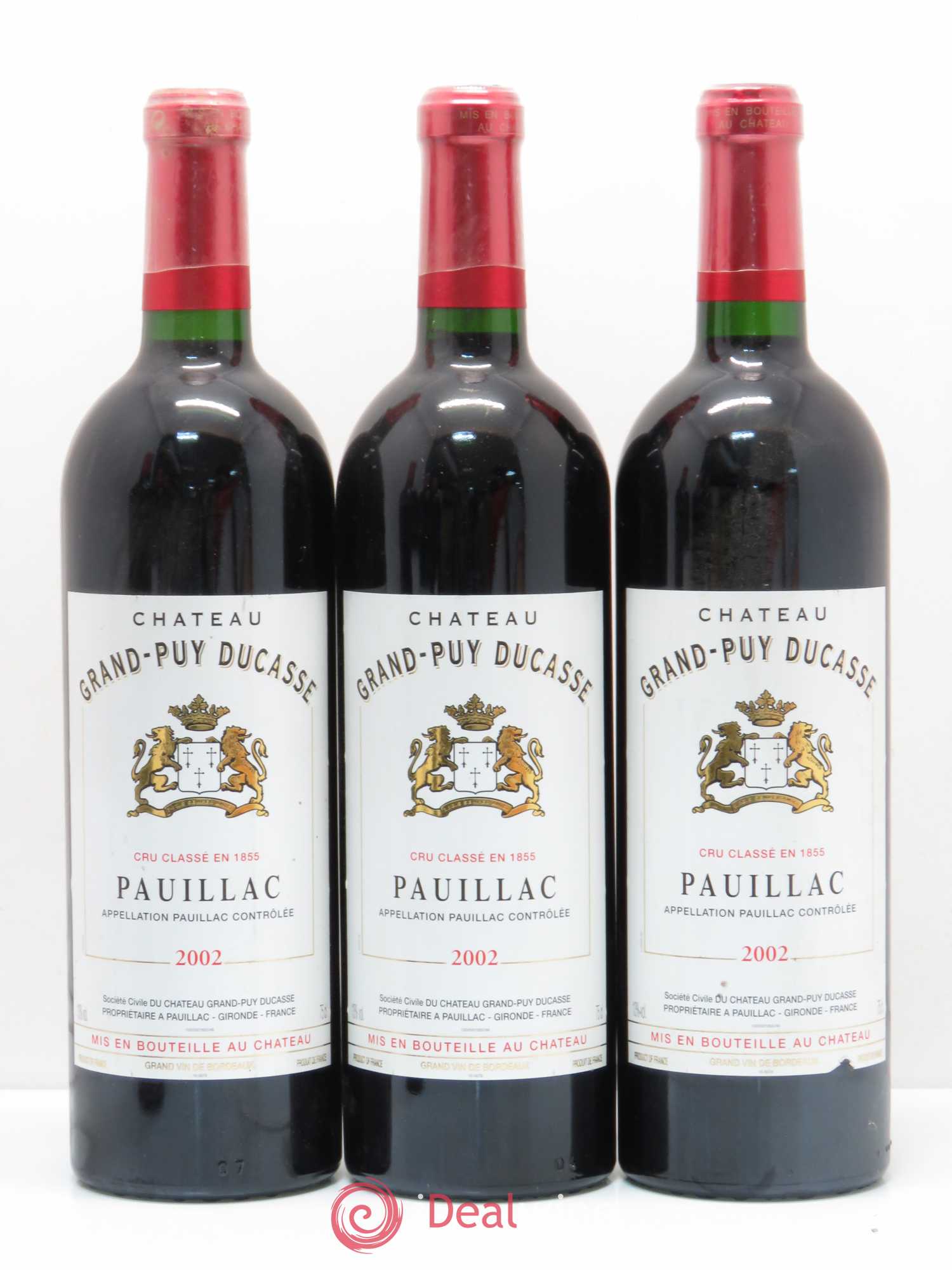 Château Grand Puy Ducasse 5ème Grand Cru Classé 2002 - Lot de 6 bouteilles - 1