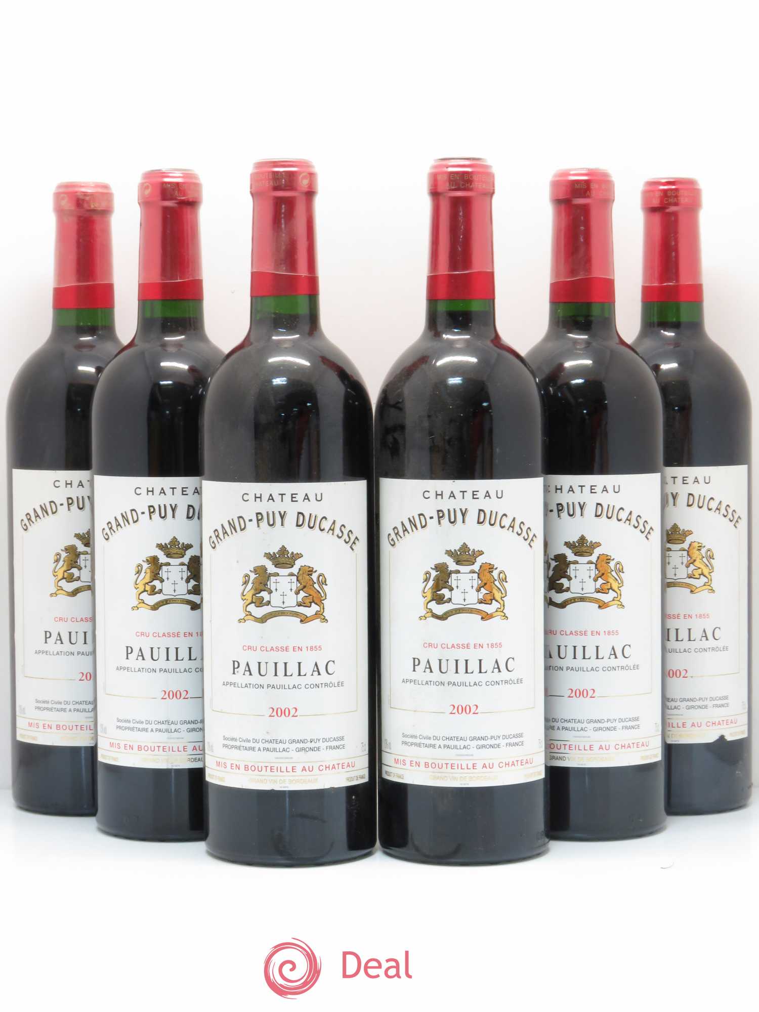 Château Grand Puy Ducasse 5ème Grand Cru Classé 2002 - Lot de 6 bouteilles - 0