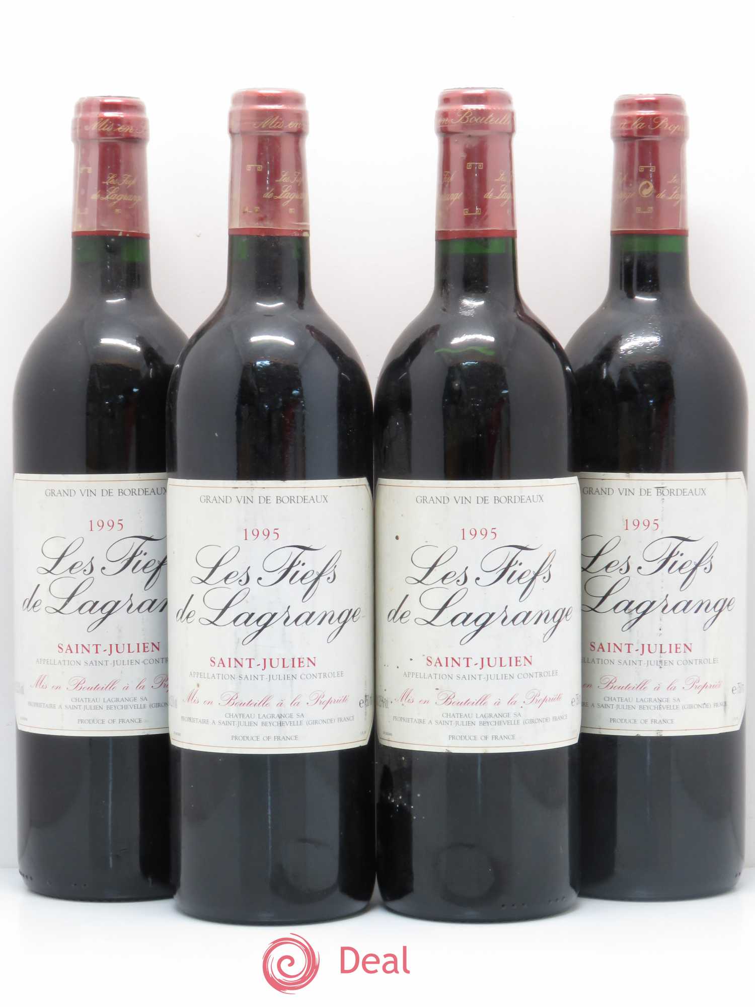 Les Fiefs de Lagrange Second Vin 1995 - Lot de 4 bouteilles - 0