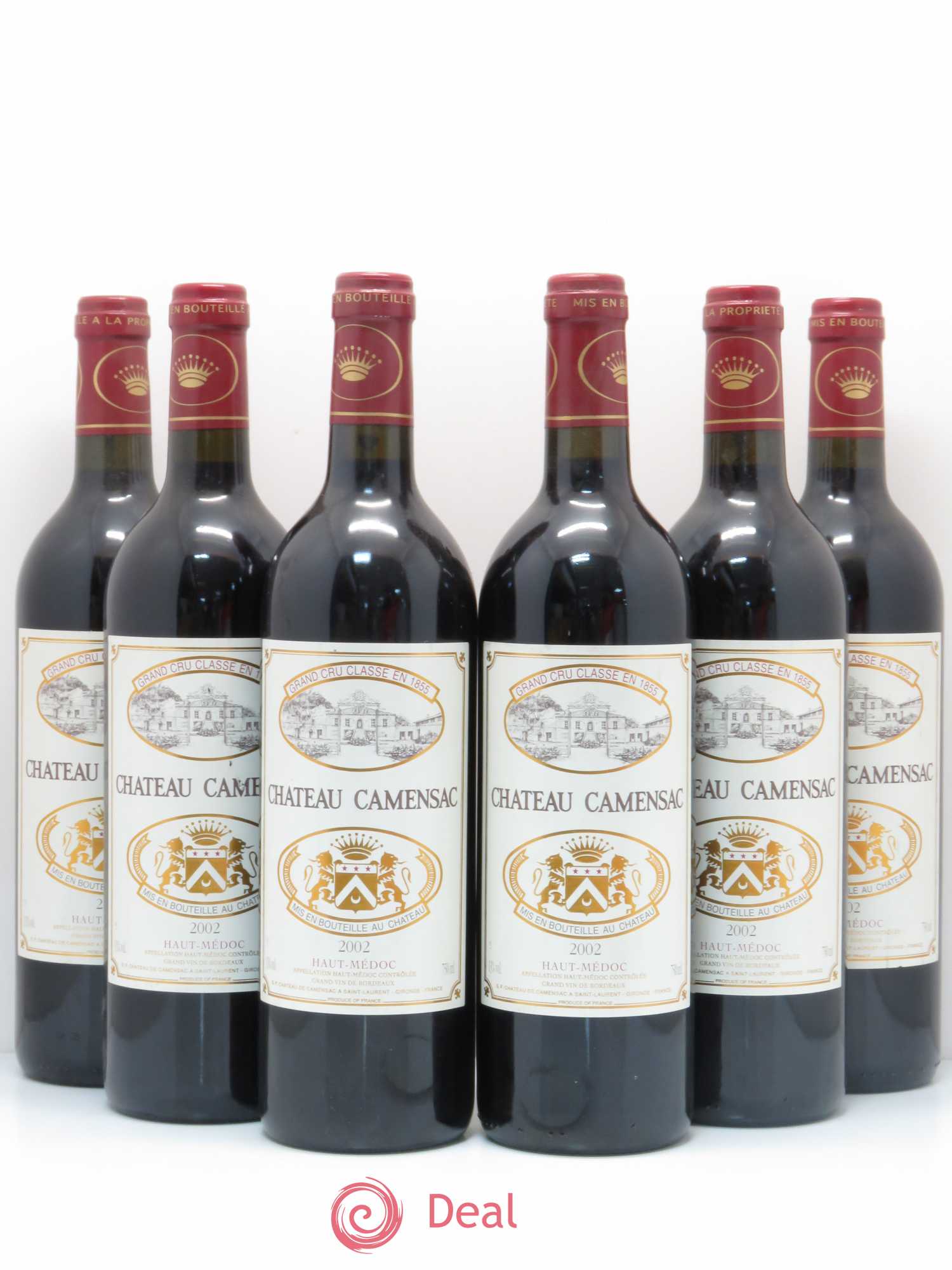 Château Camensac 5ème Grand Cru Classé 2002 - Lot de 6 bouteilles - 0
