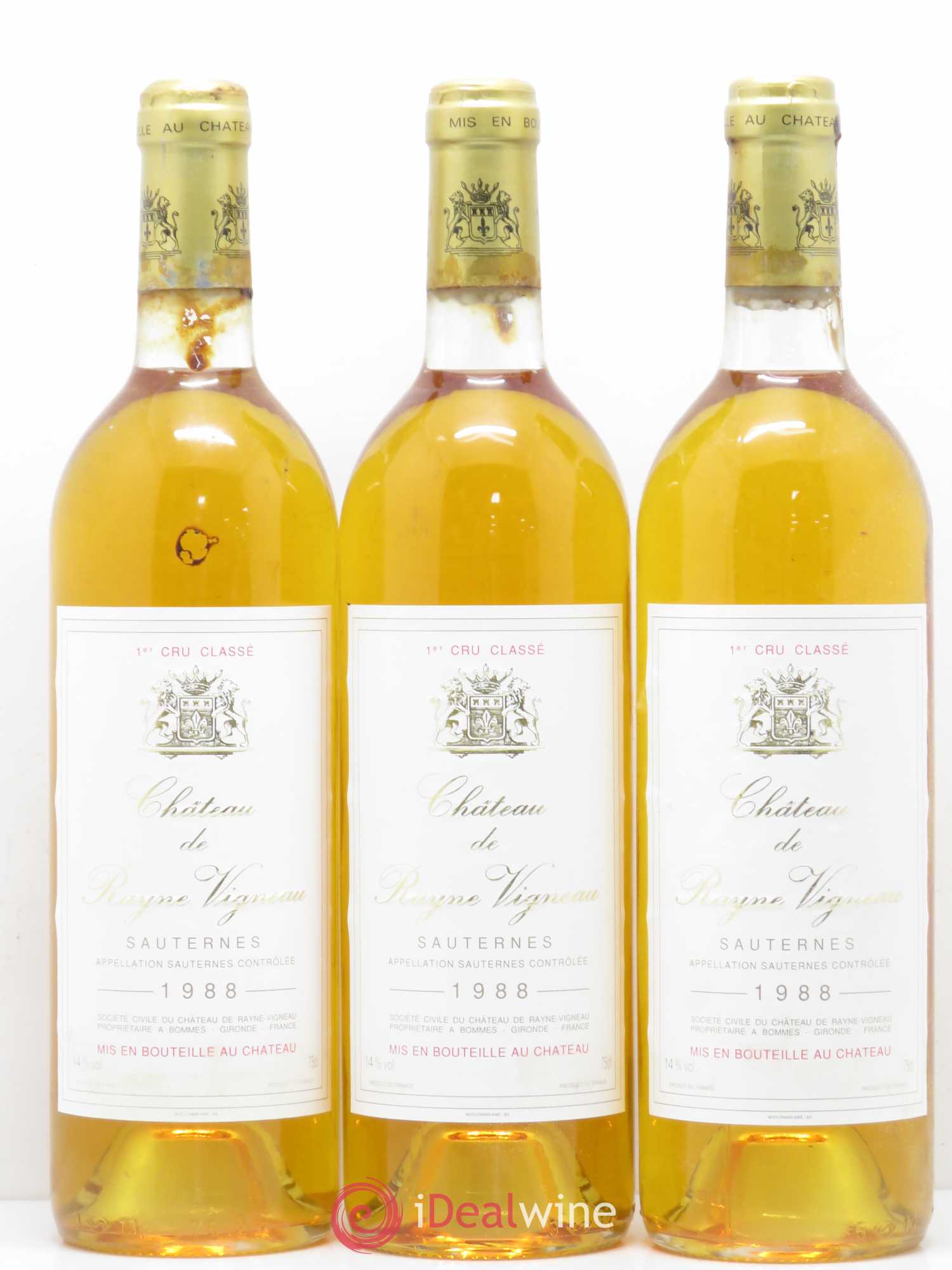 Château de Rayne Vigneau 1er Grand Cru Classé 1988 - Lotto di 12 bottiglie - 1