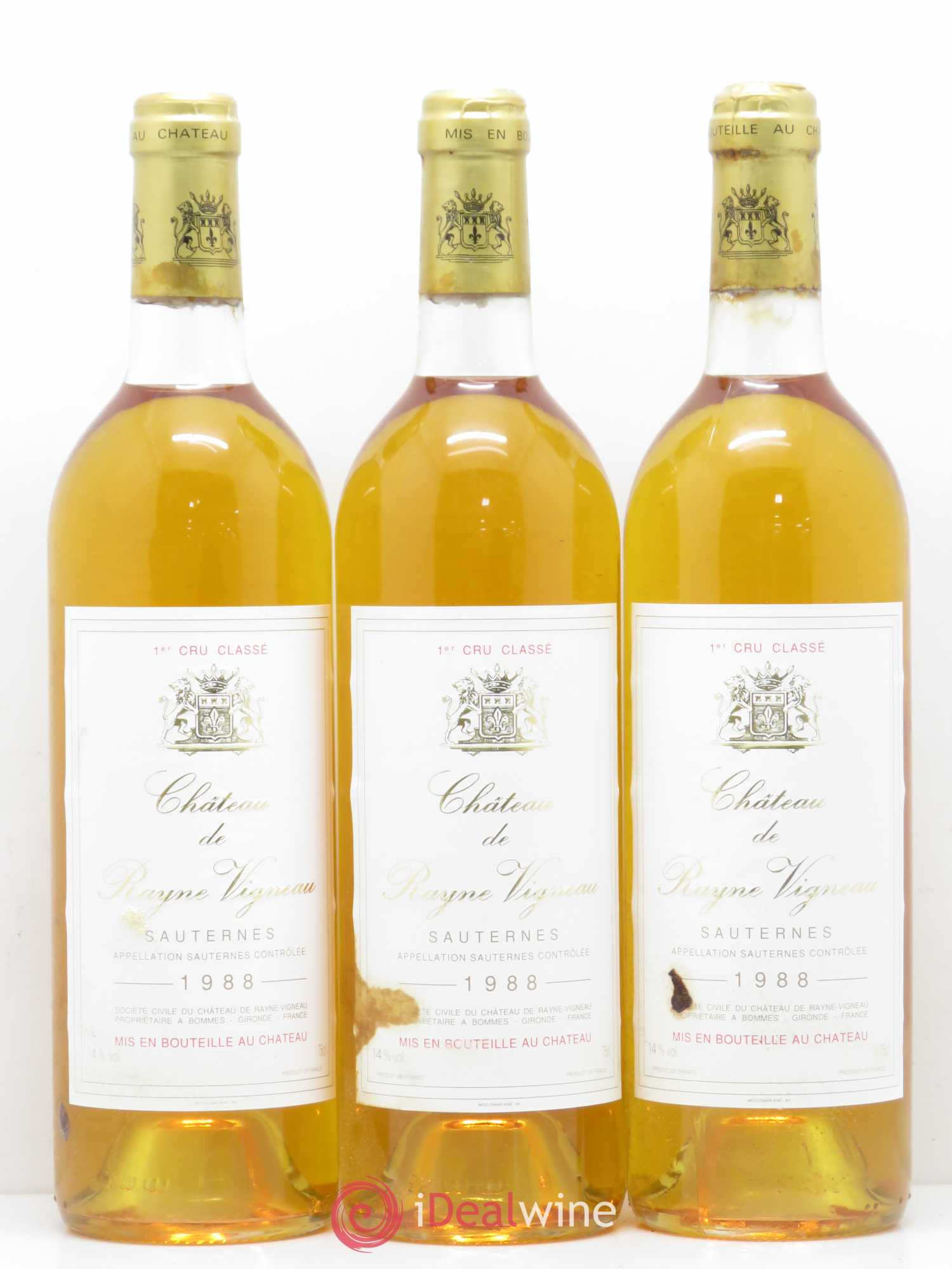 Château de Rayne Vigneau 1er Grand Cru Classé 1988 - Lotto di 12 bottiglie - 4