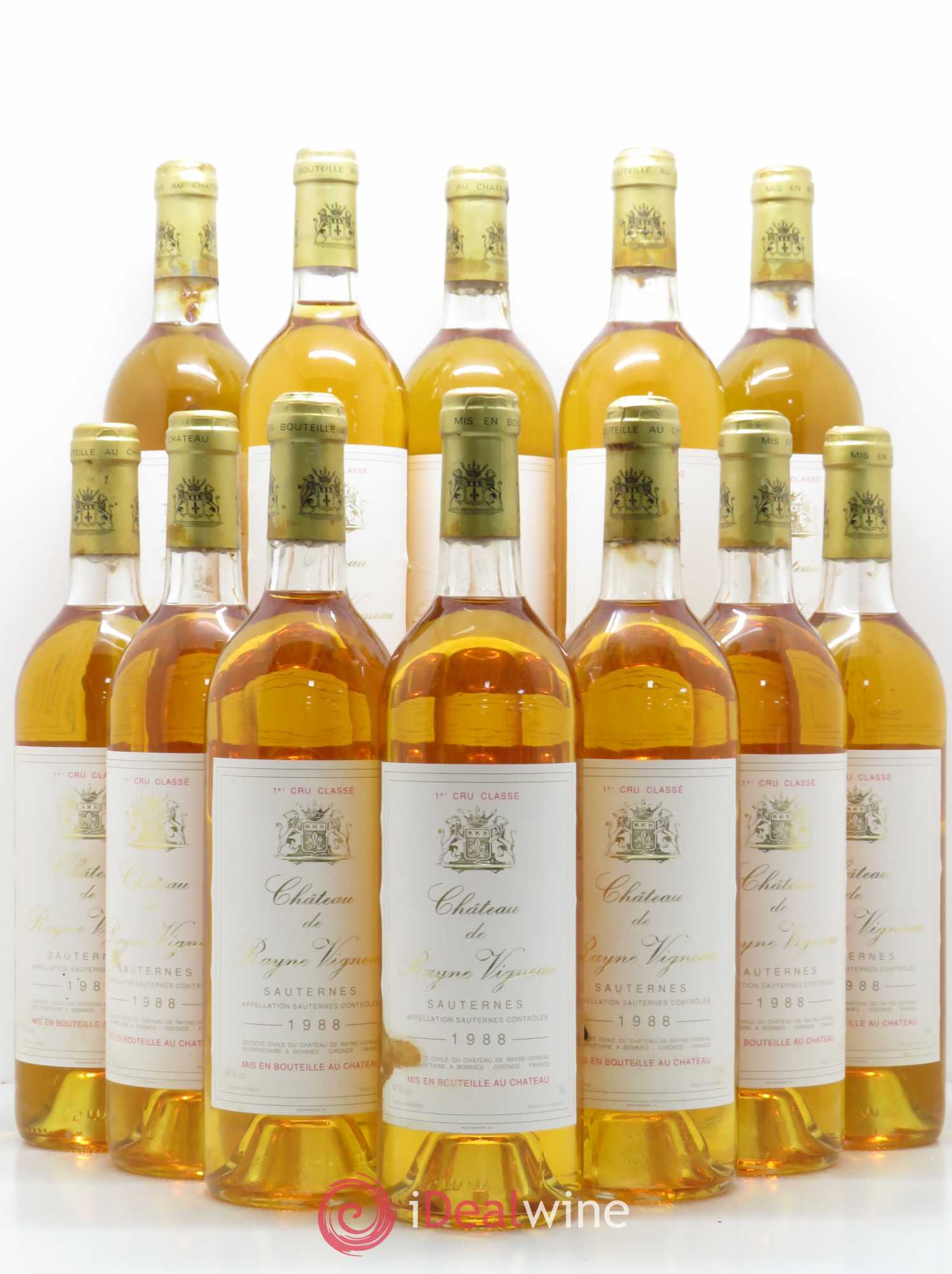 Château de Rayne Vigneau 1er Grand Cru Classé 1988 - Lotto di 12 bottiglie - 0