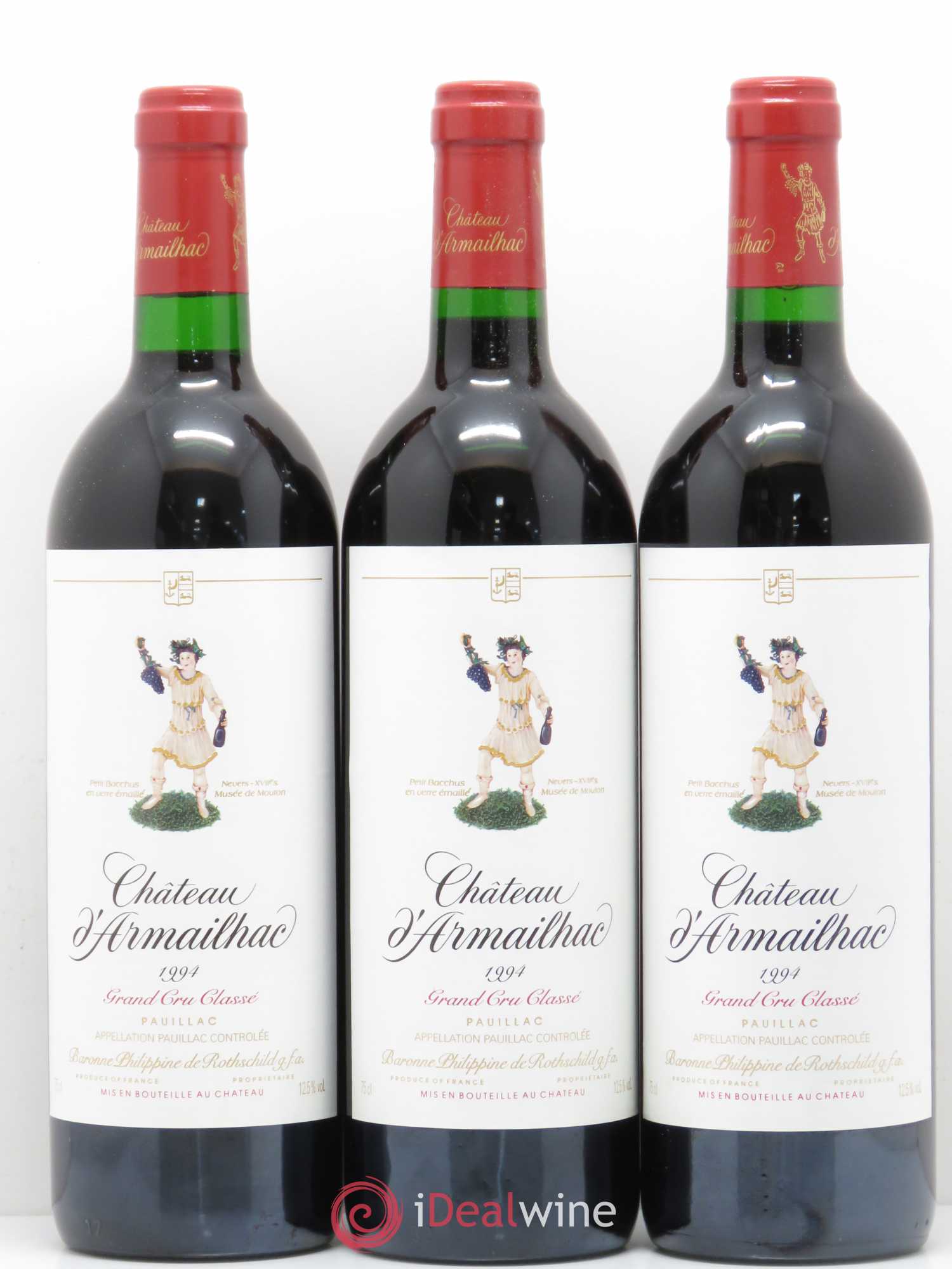 Château d' Armailhac - Mouton Baron(ne) Philippe 5ème Grand Cru Classé 1994 - Lot de 12 bouteilles - 2