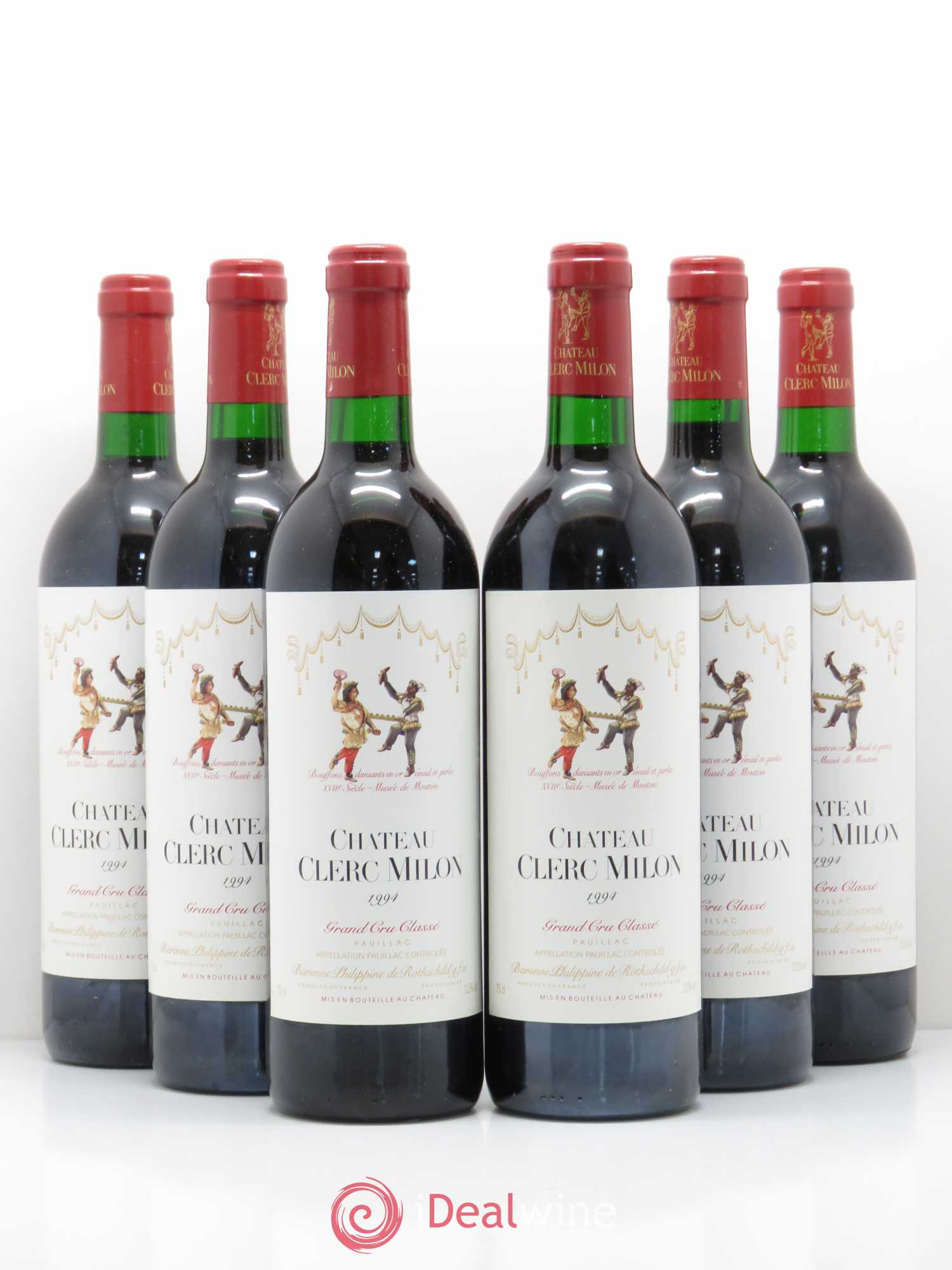 Château Clerc Milon 5ème Grand Cru Classé 1994 - Lot de 6 bouteilles - 0