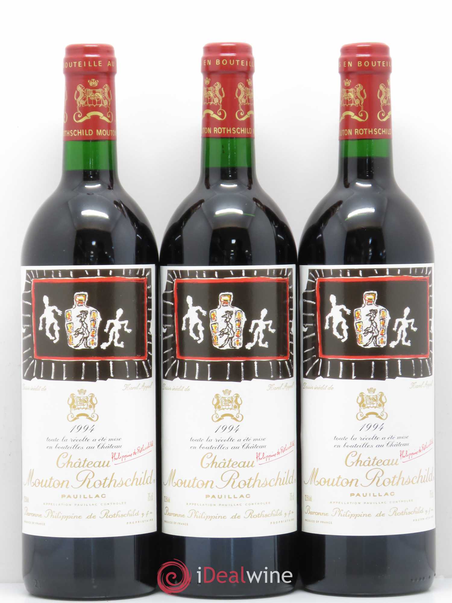 Château Mouton Rothschild 1er Grand Cru Classé 1994 - Lot de 12 bouteilles - 1