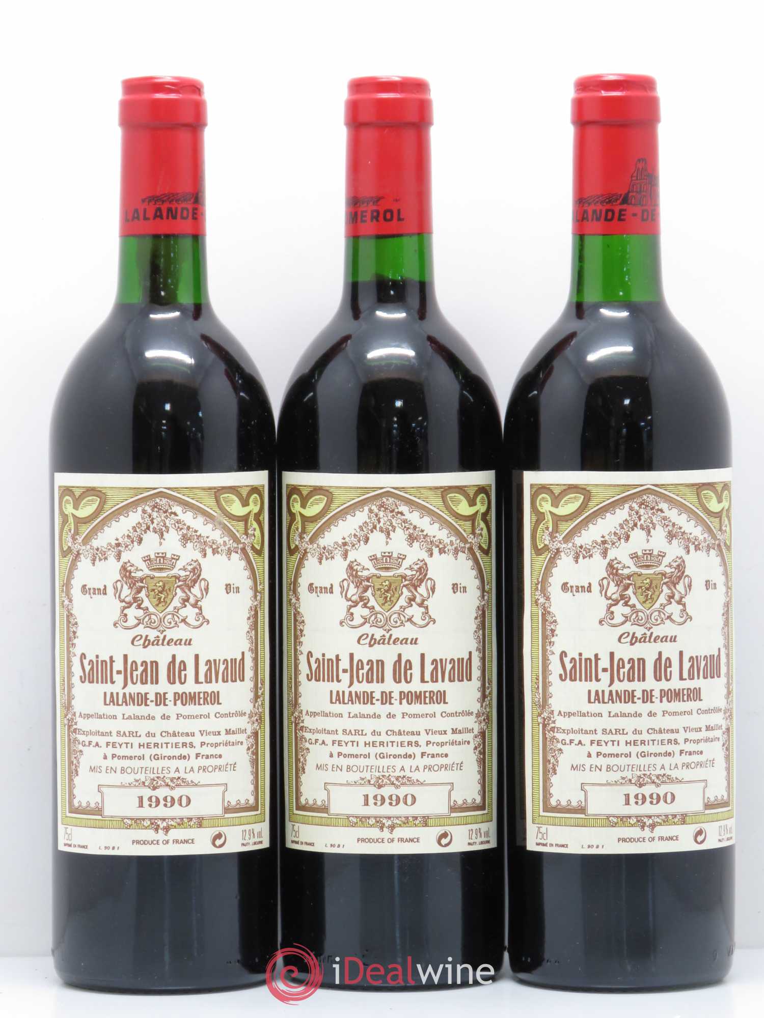 Bordeaux Saint Jean de Lavaud Lalande de Pomerol (sans prix de réserve) 1990 - Posten von 12 Flaschen - 3