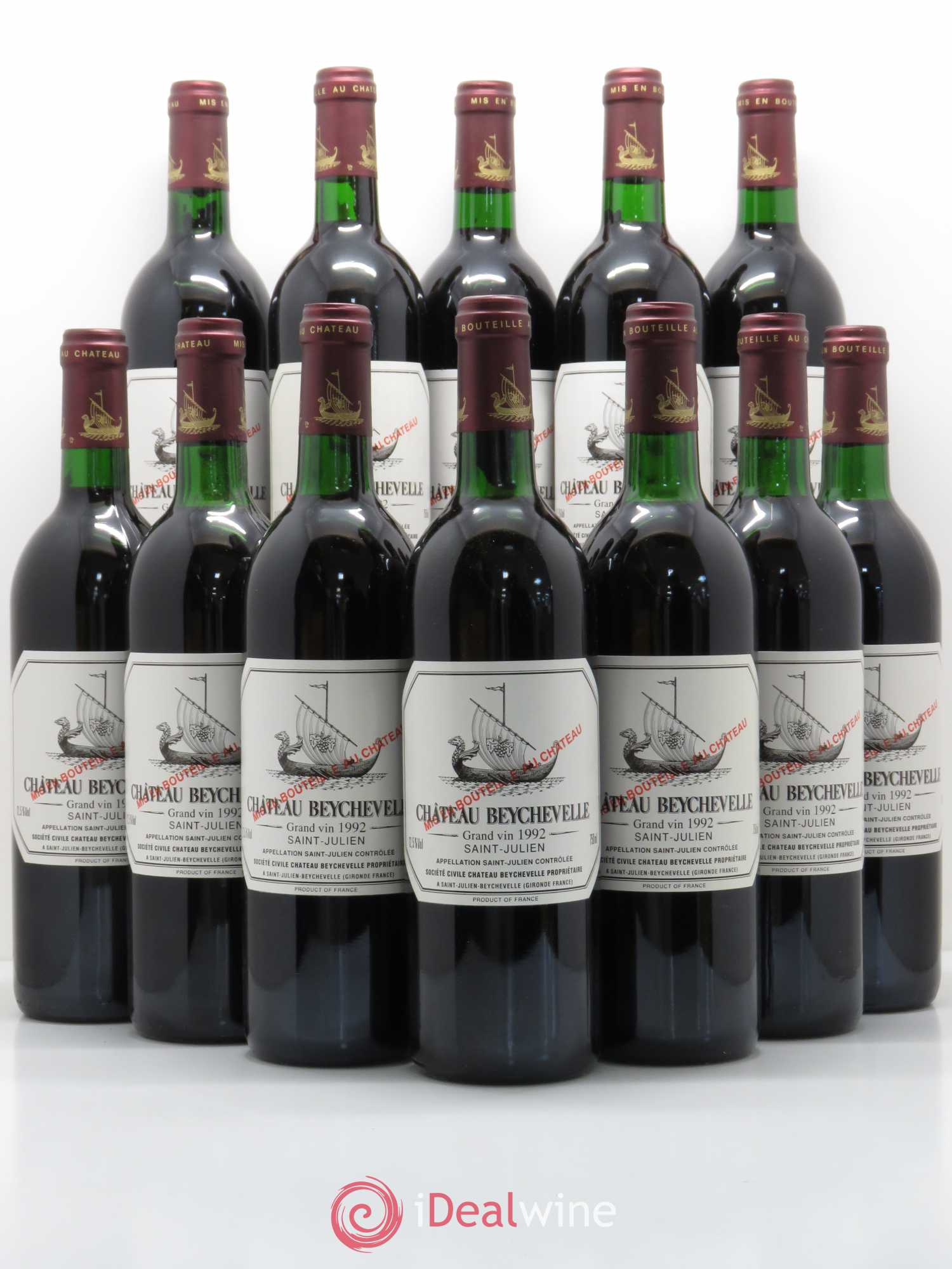 Château Beychevelle 4ème Grand Cru Classé 1992 - Lot de 12 bouteilles - 0