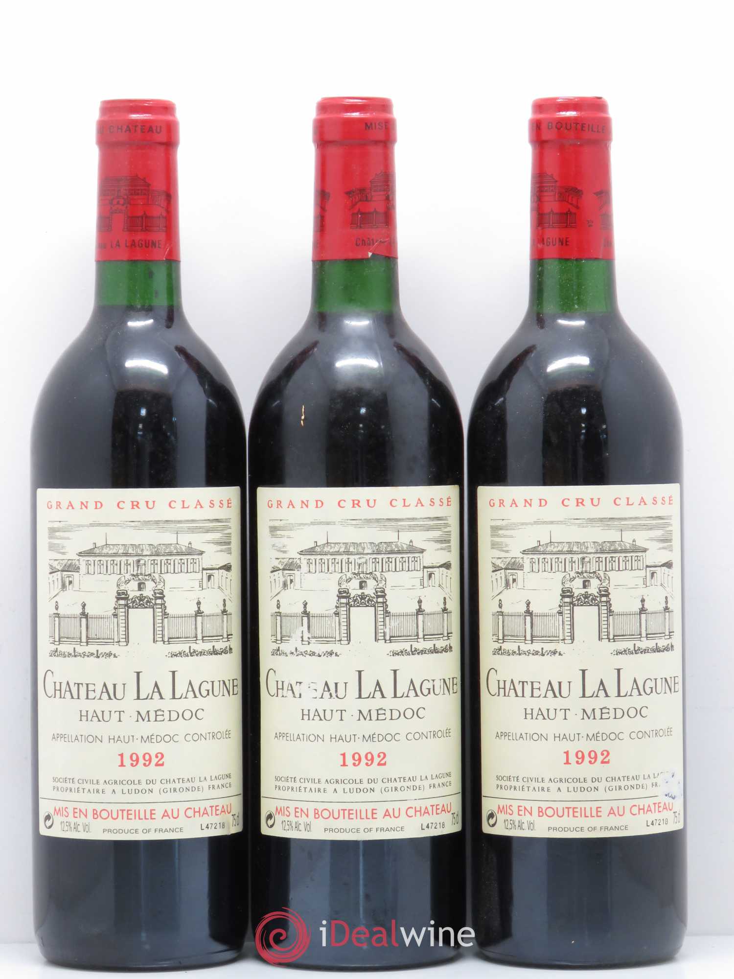 Château la Lagune 3ème Grand Cru Classé 1992 - Lot de 12 bouteilles - 1