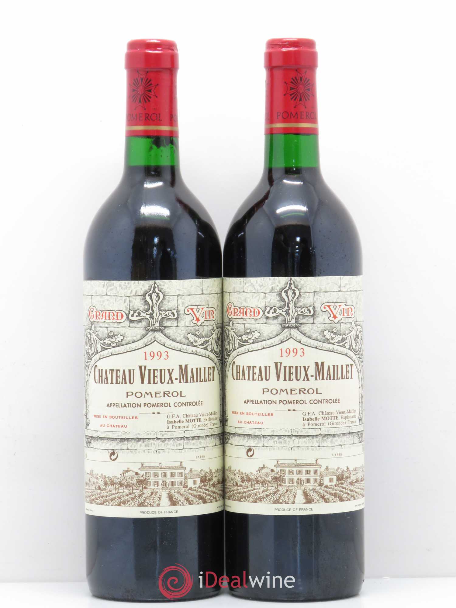 Château Vieux Maillet (sans prix de réserve) 1993 - Lot de 5 bouteilles - 2