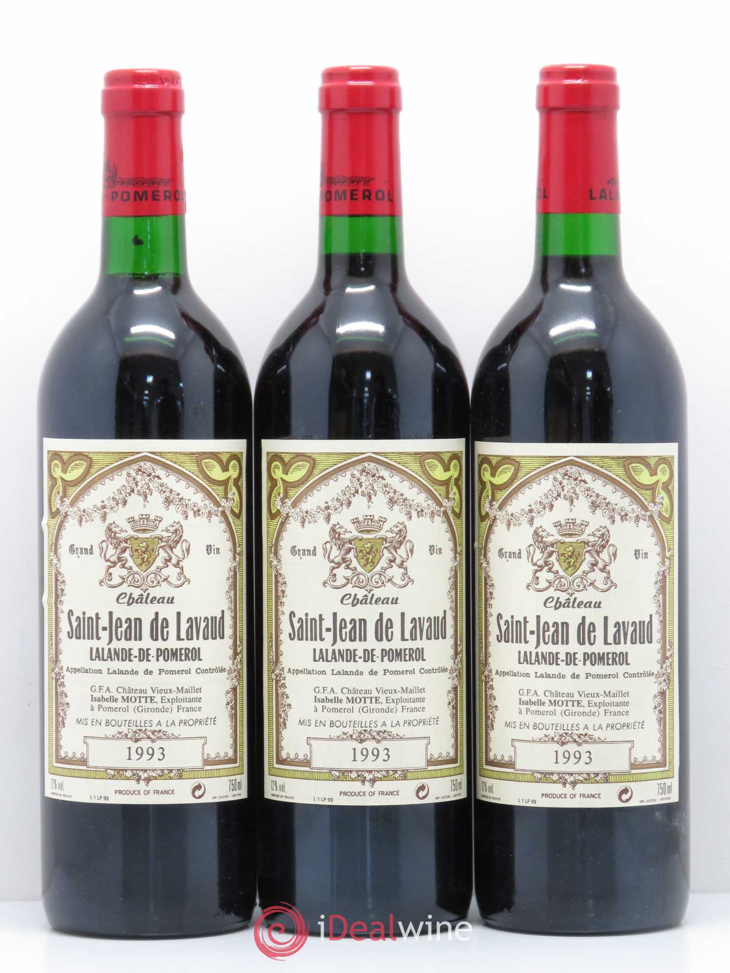 Bordeaux Saint Jean de Lavaud Lalande de Pomerol (no reserve) 1993 - Lot of 6 bottles - 2