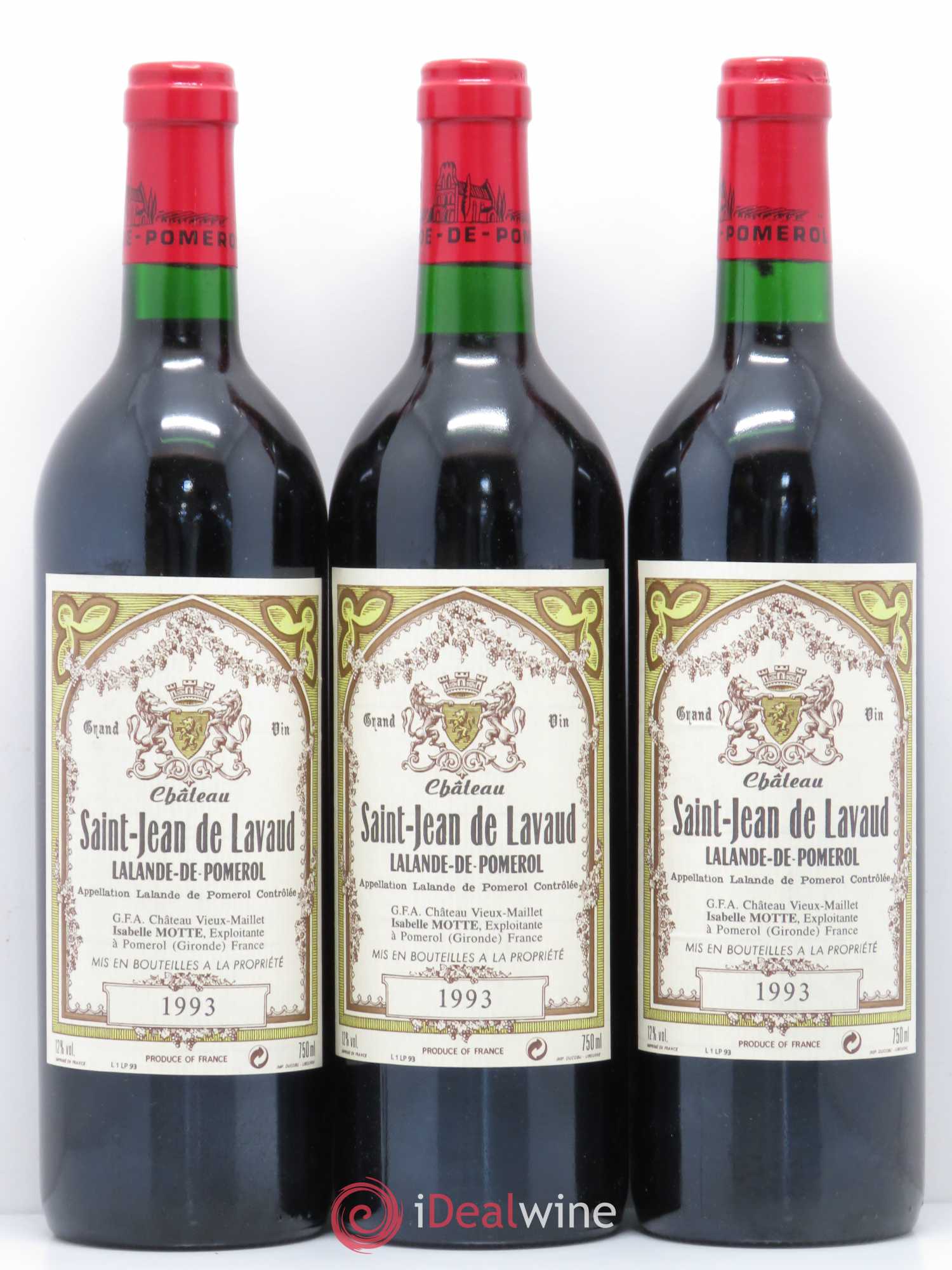Bordeaux Saint Jean de Lavaud Lalande de Pomerol (sans prix de réserve) 1993 - Posten von 5 Flaschen - 1