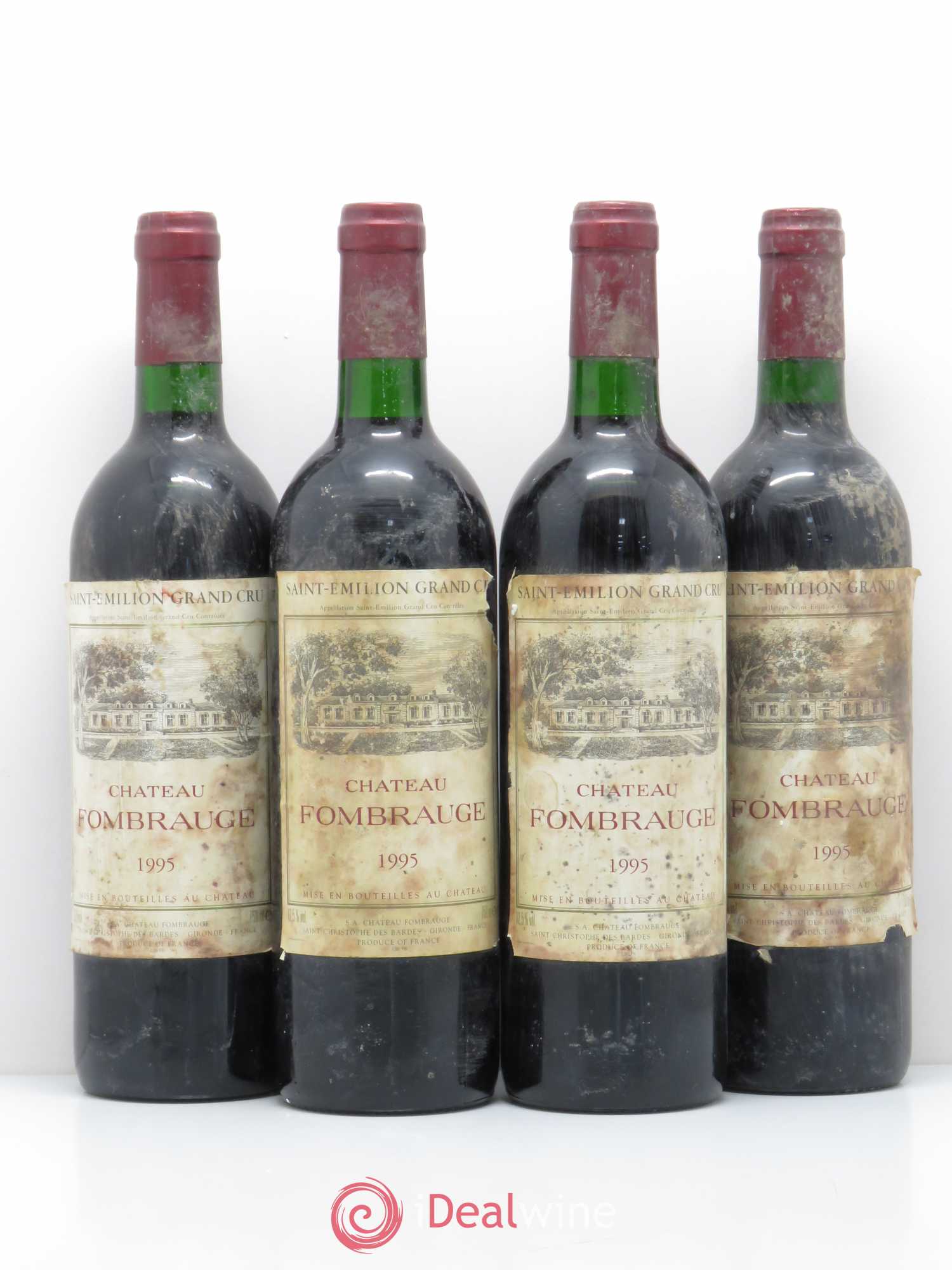 Château Fombrauge Grand Cru Classé (sans prix de réserve) 1995 - Lot de 4 bouteilles - 0
