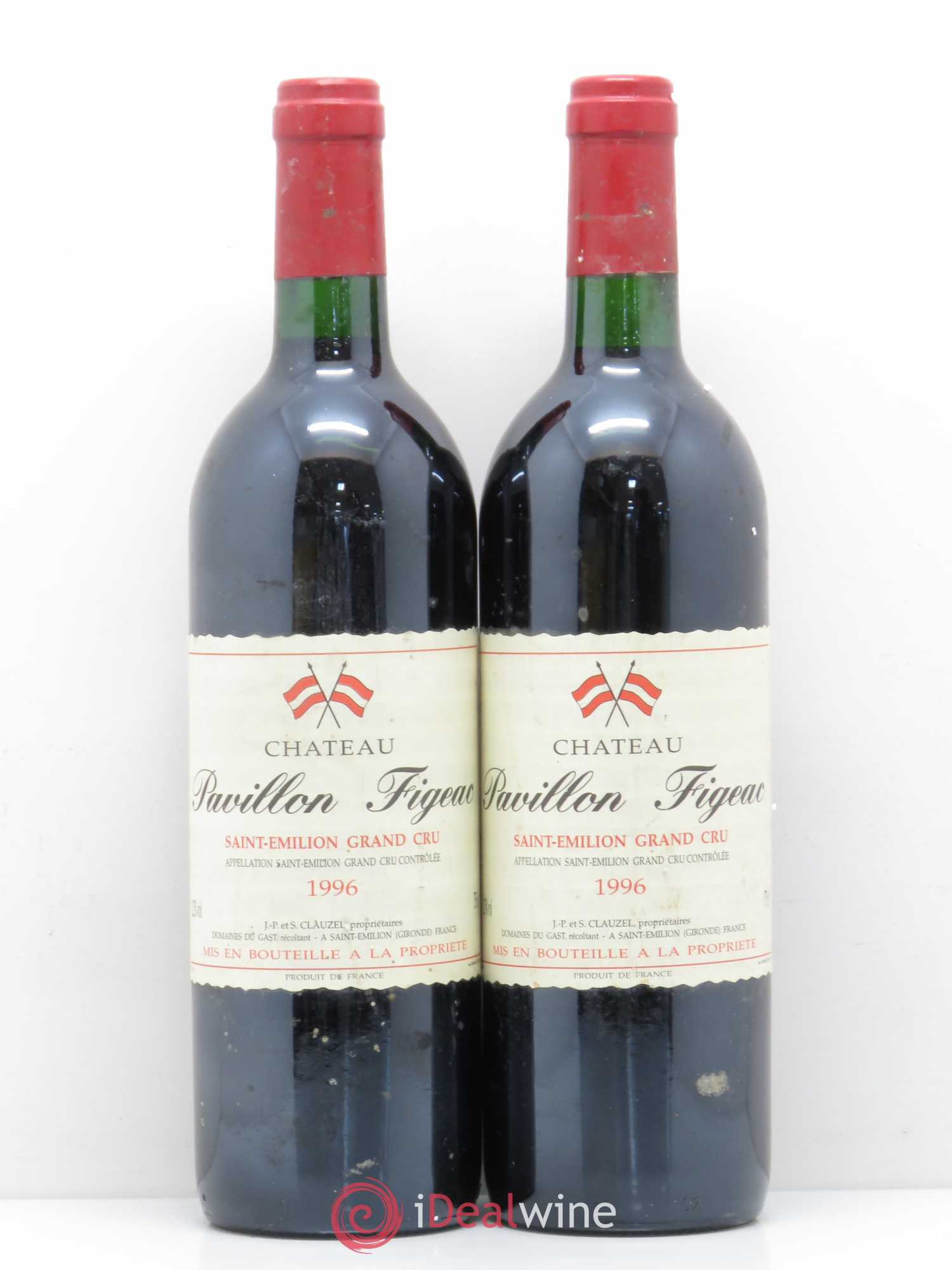 Saint-Émilion Château Pavillon Figeac (sans prix de réserve) 1996 - Posten von 2 Flaschen - 0