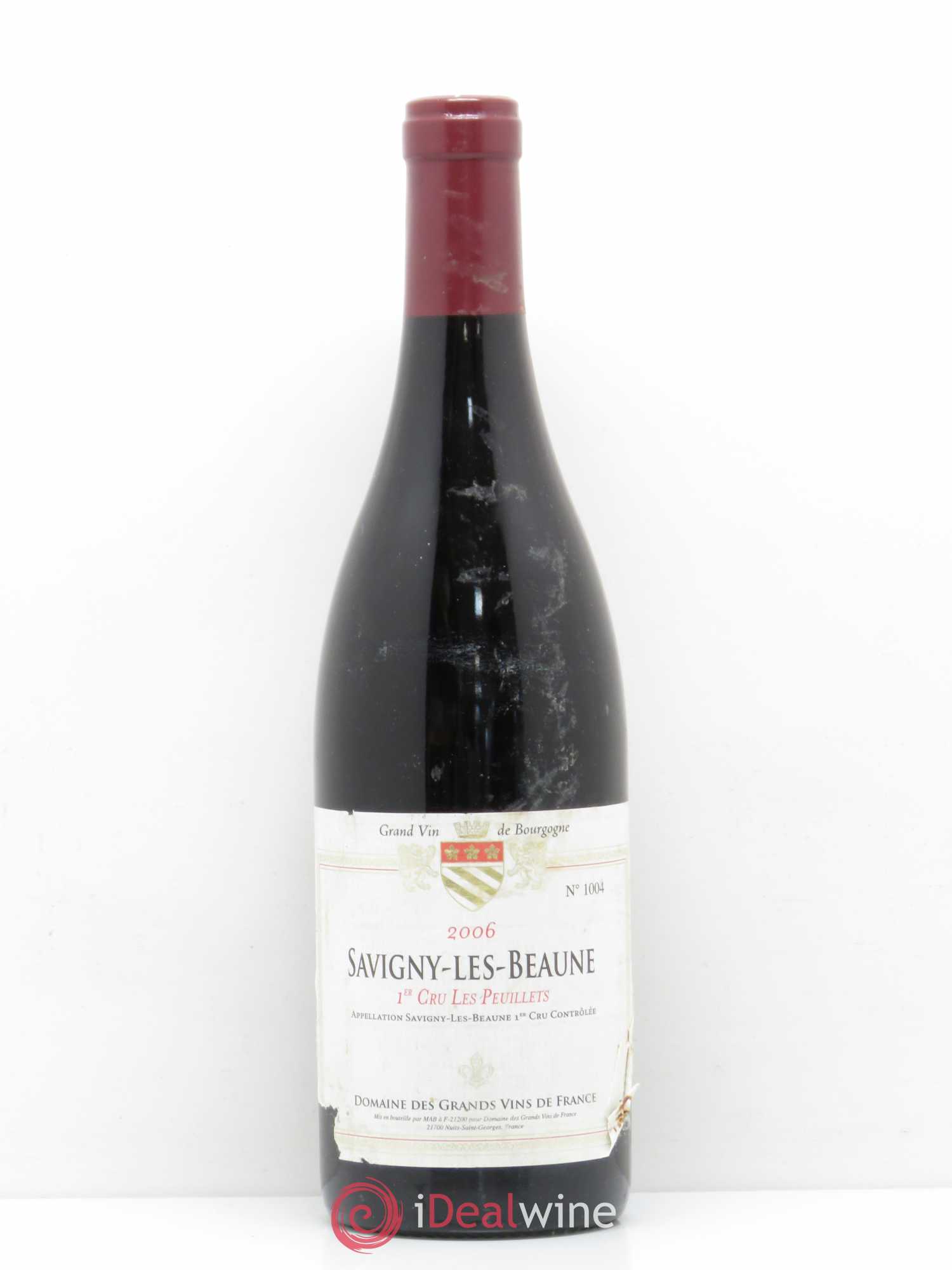 Savigny-lès-Beaune 1er Cru Peuillets Domaine des Grands Vins De Bourgogne 2006 - Posten von 1 Flasche - 0