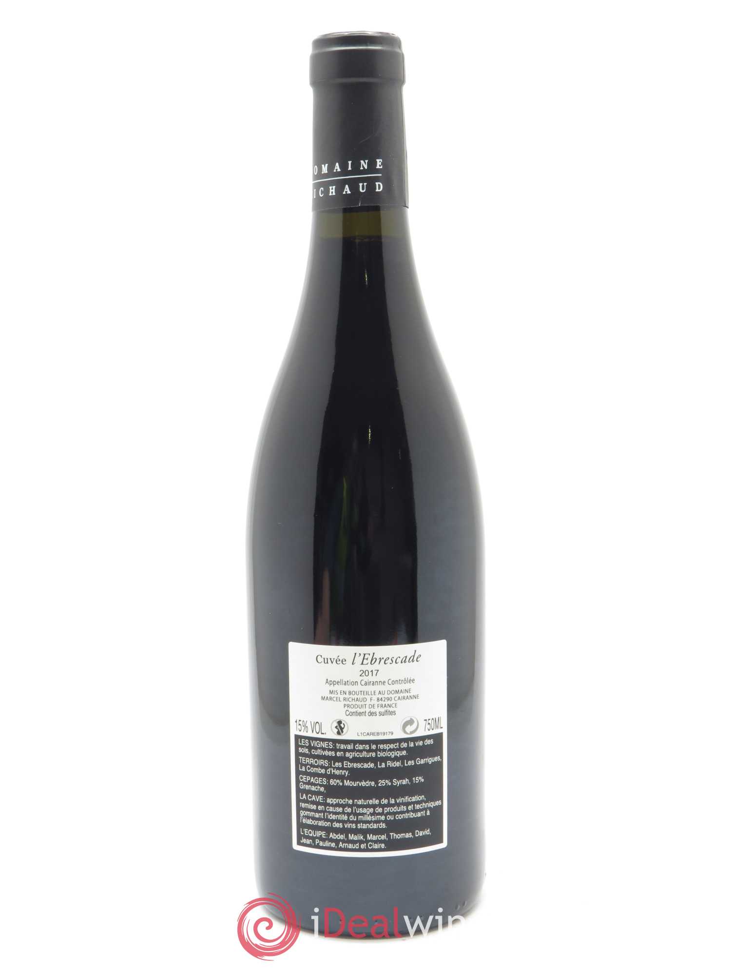 Cairanne Ebrescade Marcel Richaud 2017 - Lot of 1 bottle - 1