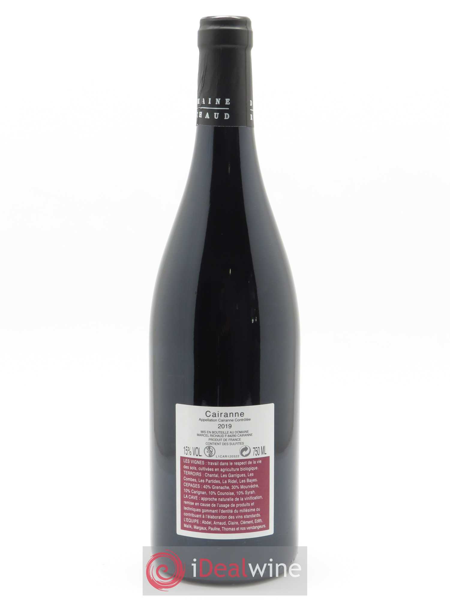 Cairanne Marcel Richaud 2019 - Lot de 1 bouteille - 1