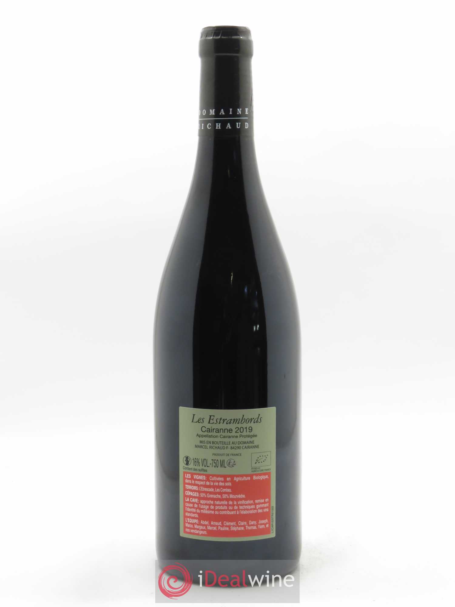 Cairanne Les Estrambords Marcel Richaud 2019 - Lot of 1 bottle - 1
