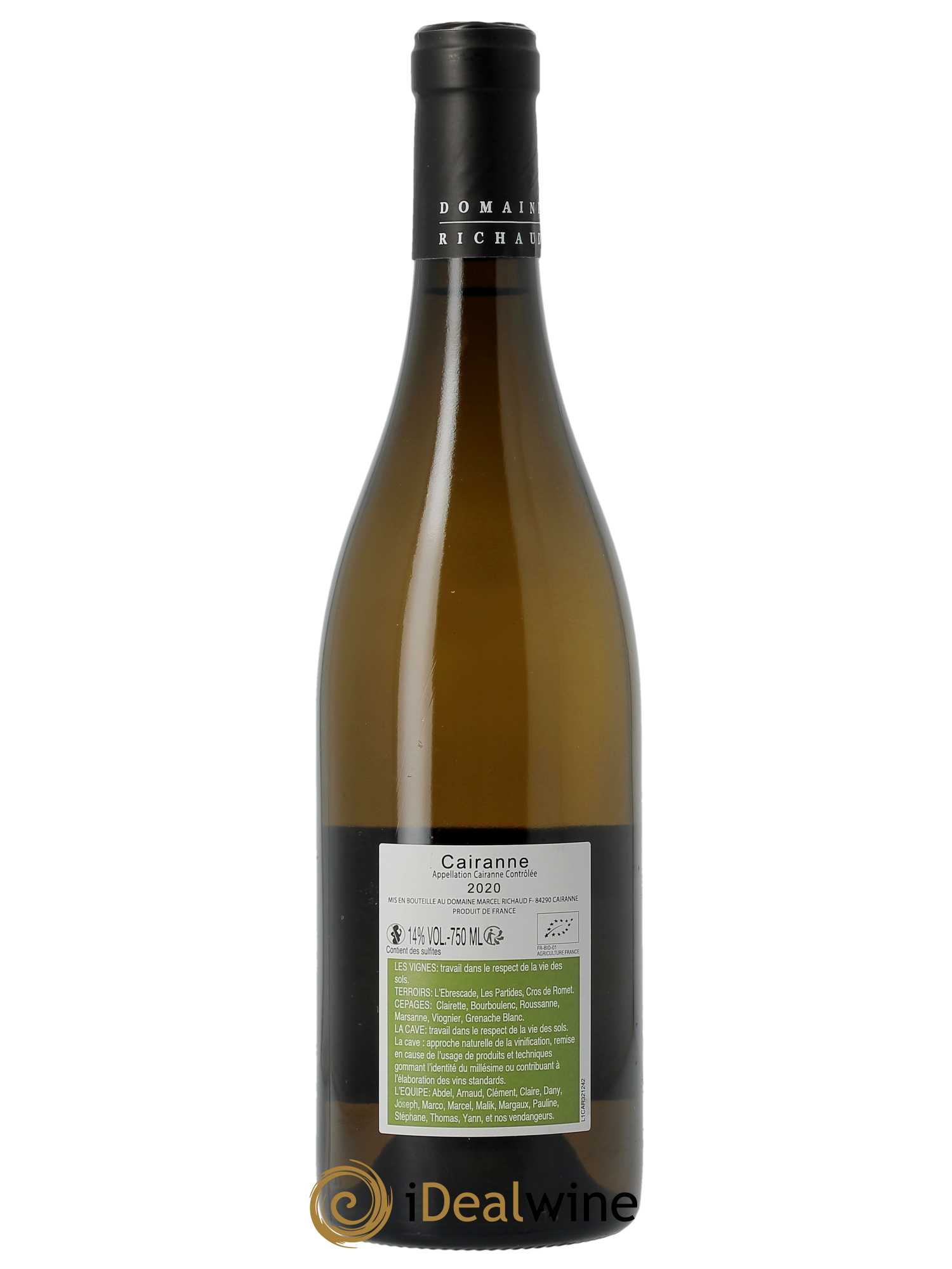 Cairanne Marcel Richaud  2020 - Lot de 1 bouteille - 1