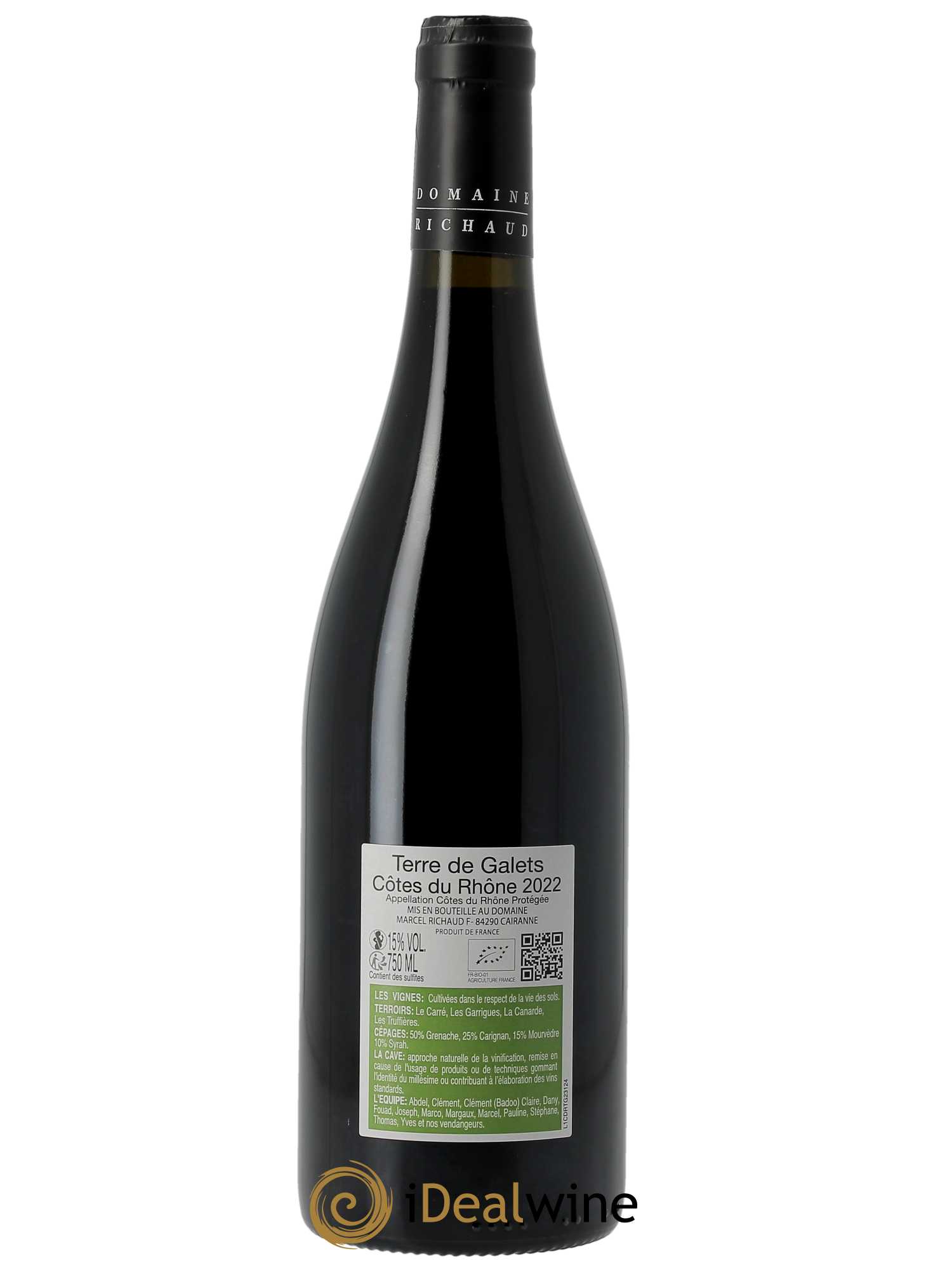 Côtes-du-Rhône Terre de Galets Marcel Richaud  2022 - Lot of 1 bottle - 1