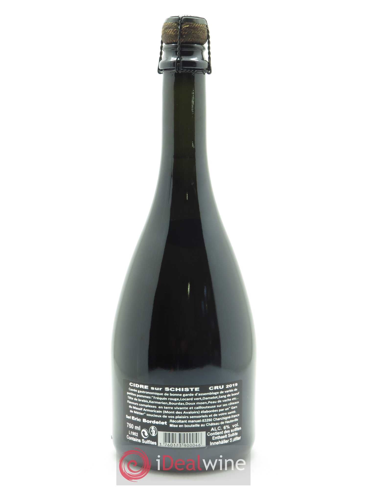 Mayenne Cidre Sydre Argelette Eric Bordelet 2019 - Lot de 1 bouteille - 1