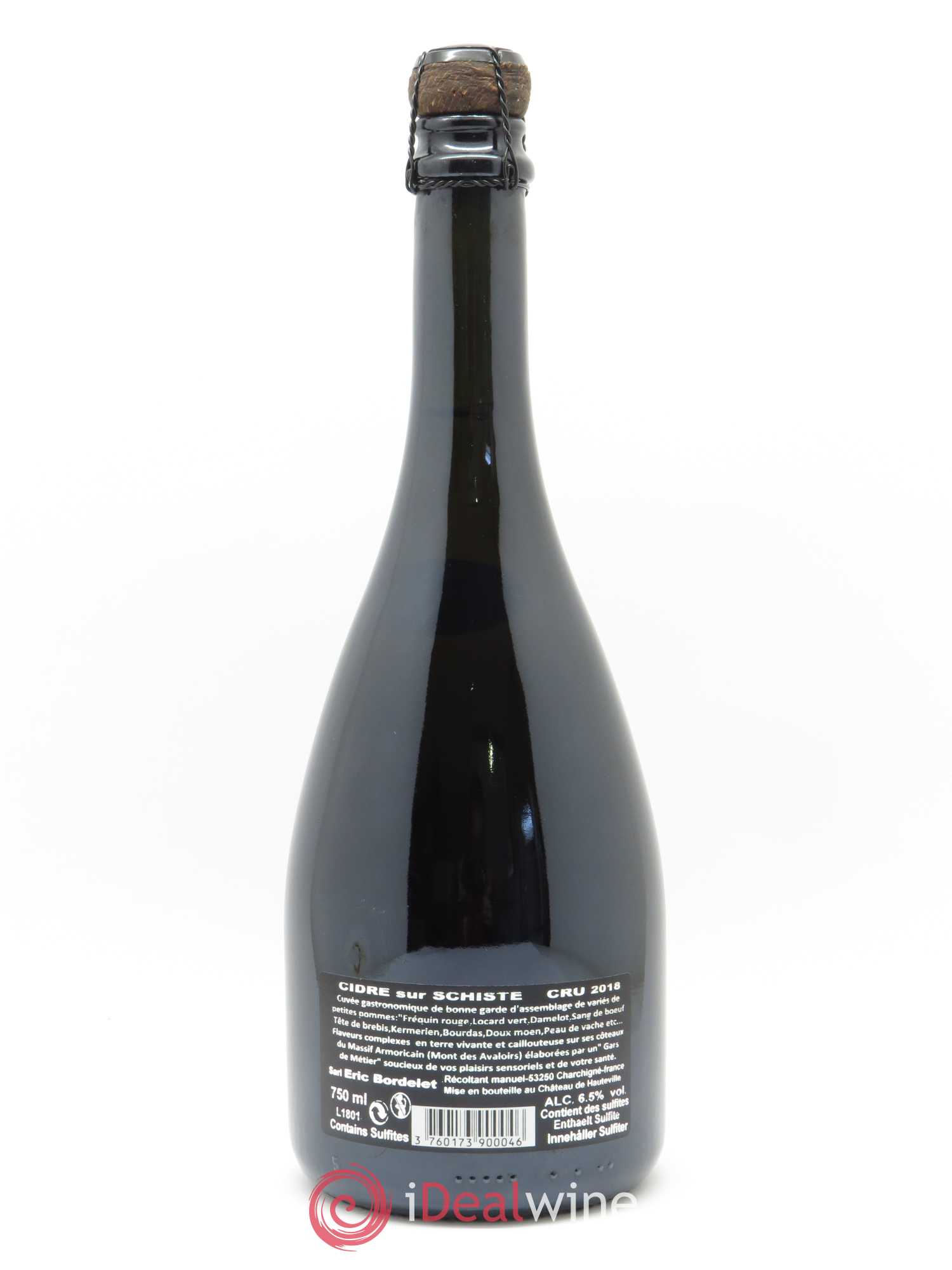 Mayenne Cidre Sydre Argelette Eric Bordelet 2018 - Lot de 1 bouteille - 1